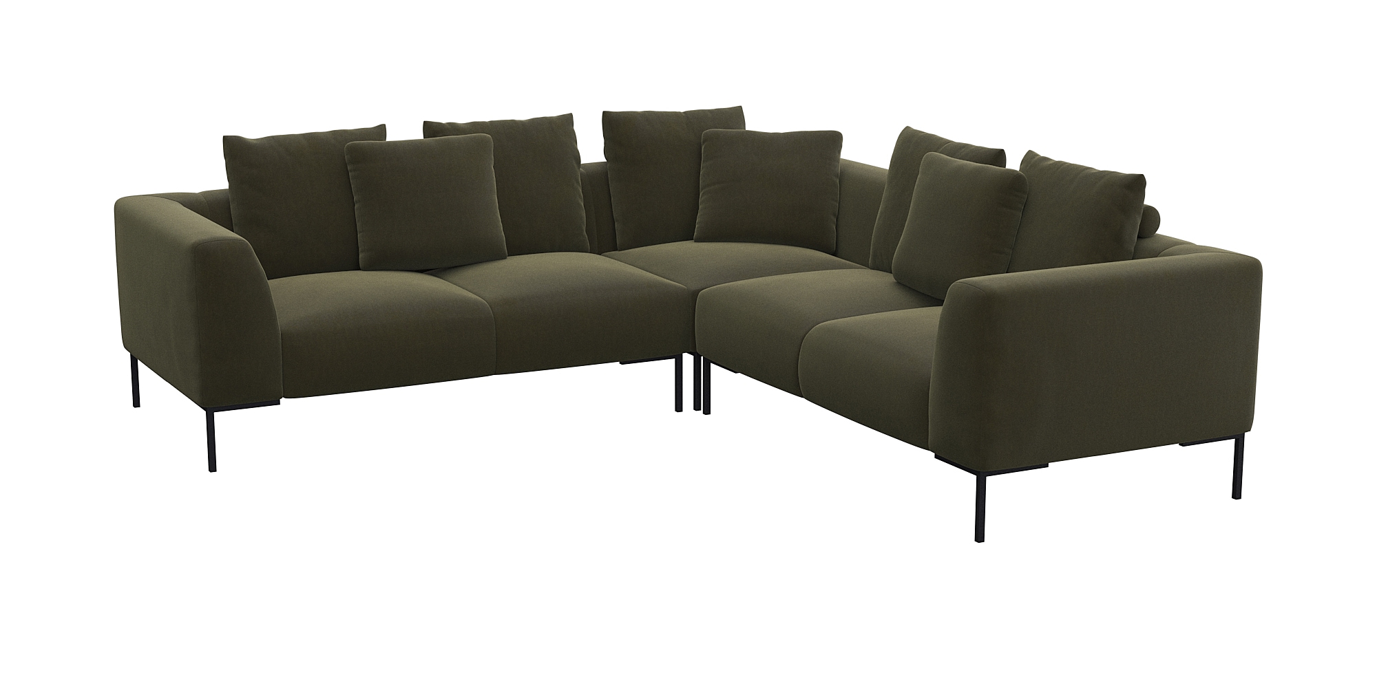 FLEXLUX Ecksofa "Sava, gleichschenklig, bequem mit hohem Sitzkomfort", Tasc günstig online kaufen