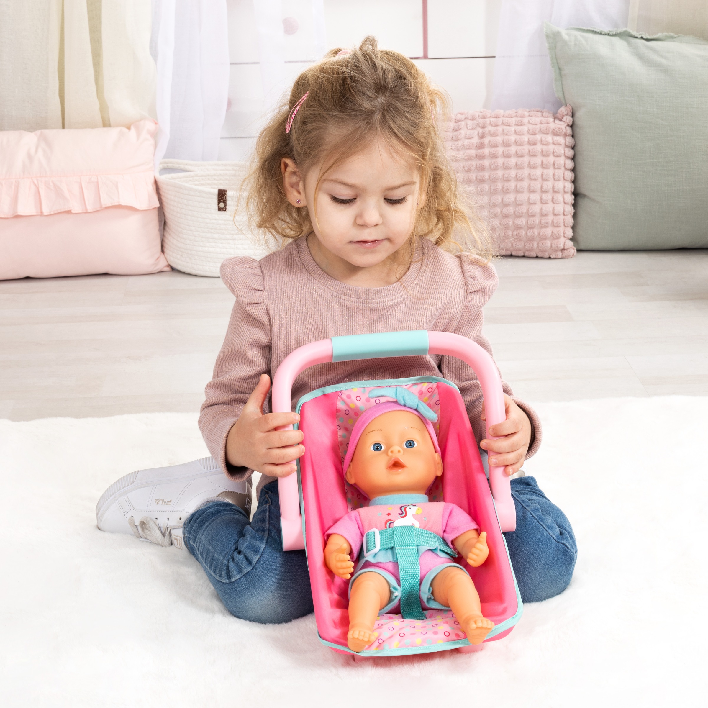 Bayer Puppen Autositz »inklusive Puppe 35 cm«