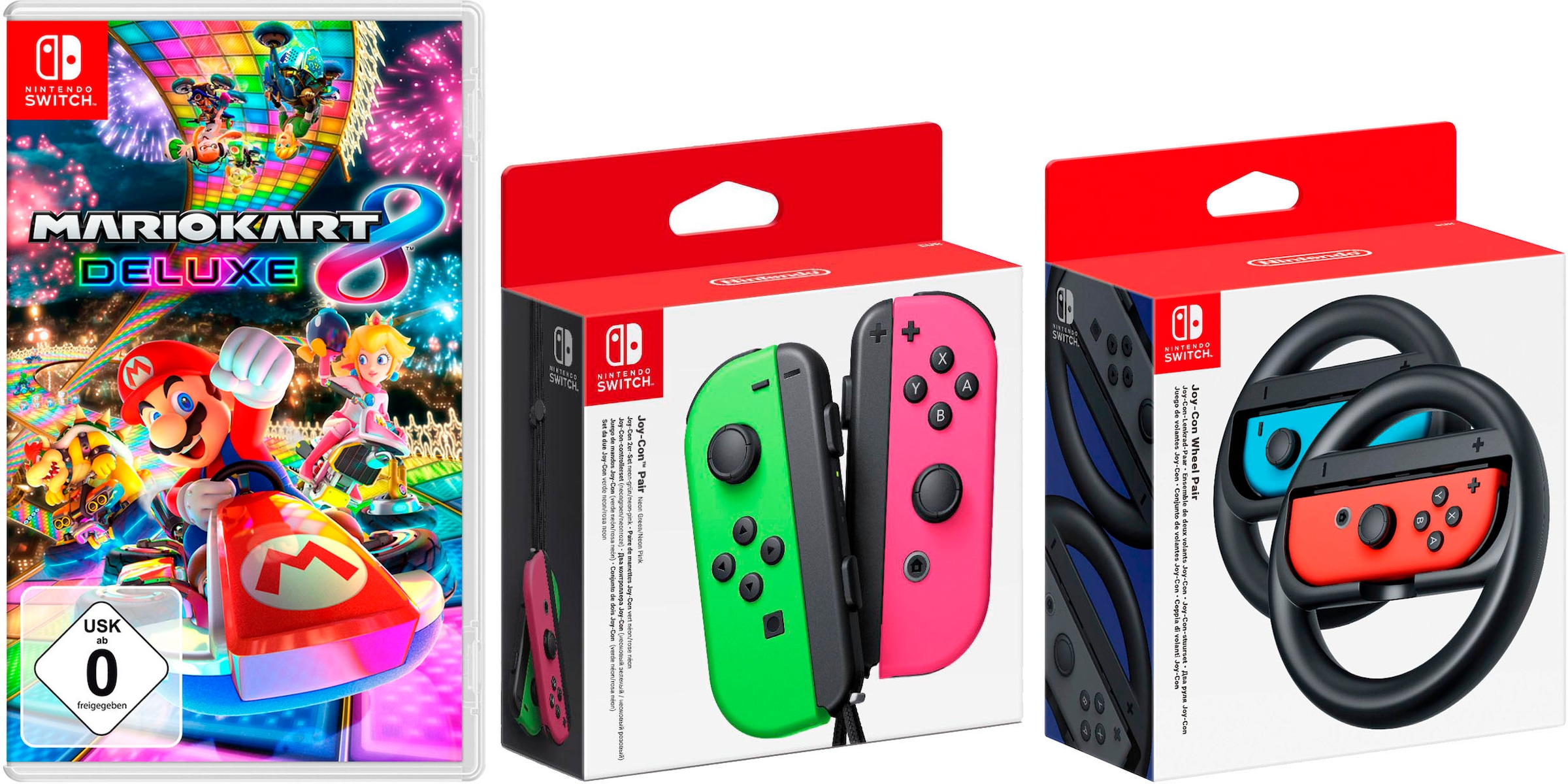 Nintendo Switch Deluxe Lenkrad-Paar inkl. Mario 2er-Set«, auf »Joy-Con 8 bestellen Wireless-Controller + Kart Rechnung