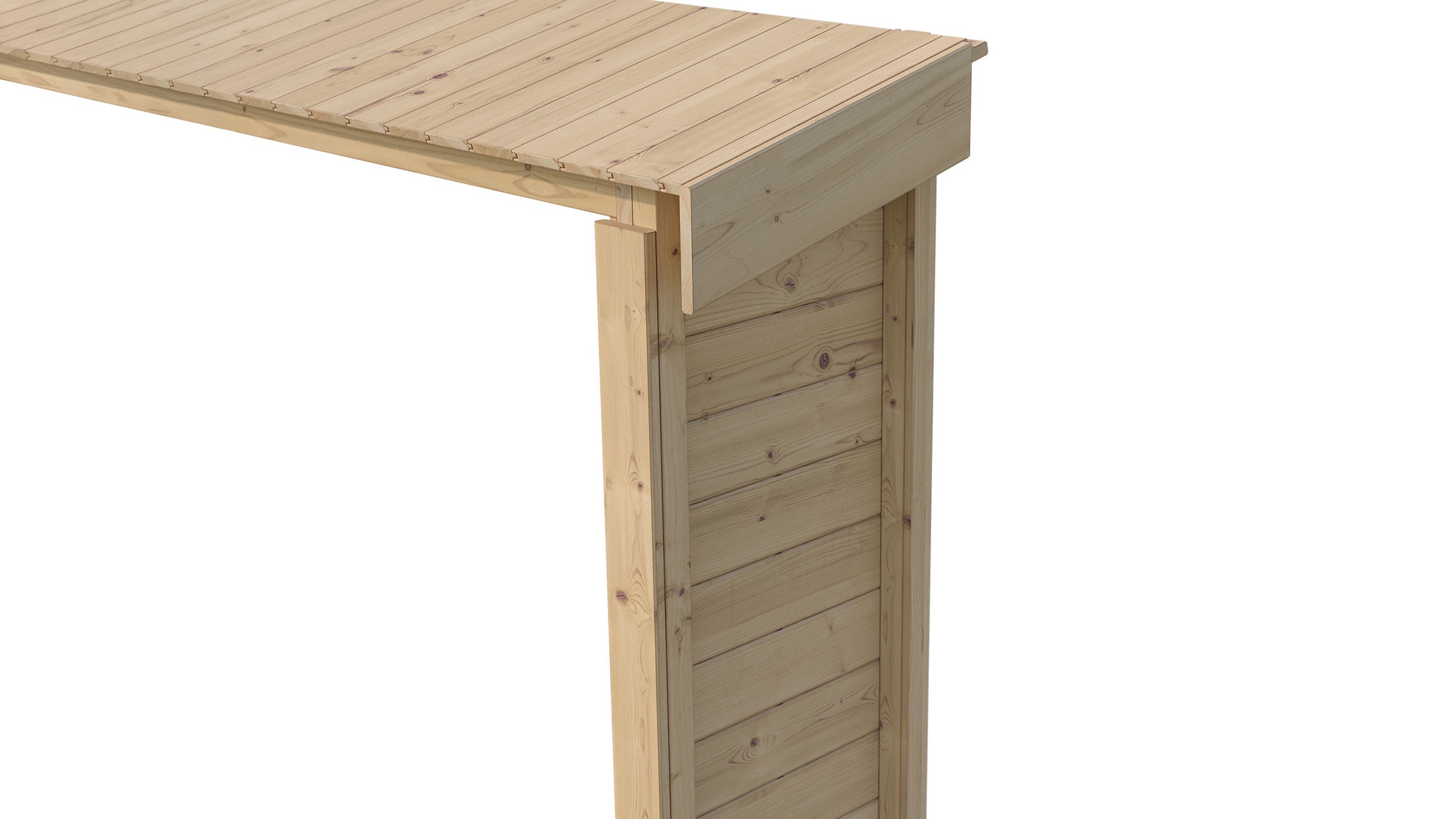 weka Gartenhaus-Anbaudach »optionale Erweiterung für Gartenhaus Killarney«