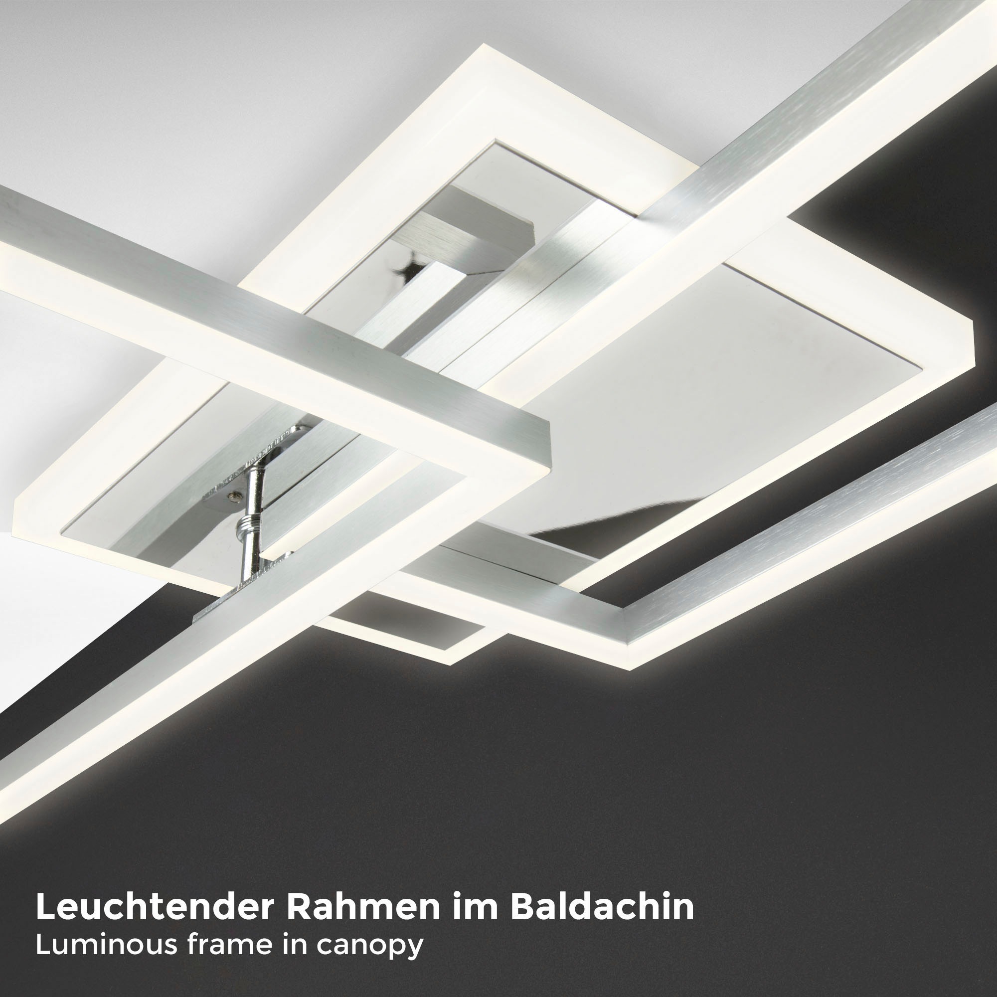 B.K.Licht LED Deckenleuchte inkl. Mittelbeleuchtung, mit Fernbedienung, inkl. LED-Platine 40 Watt, 5.200lm, 2.700 - 6.500K einstellbar/dimmbar. inkl. Nachtlichtfunktion