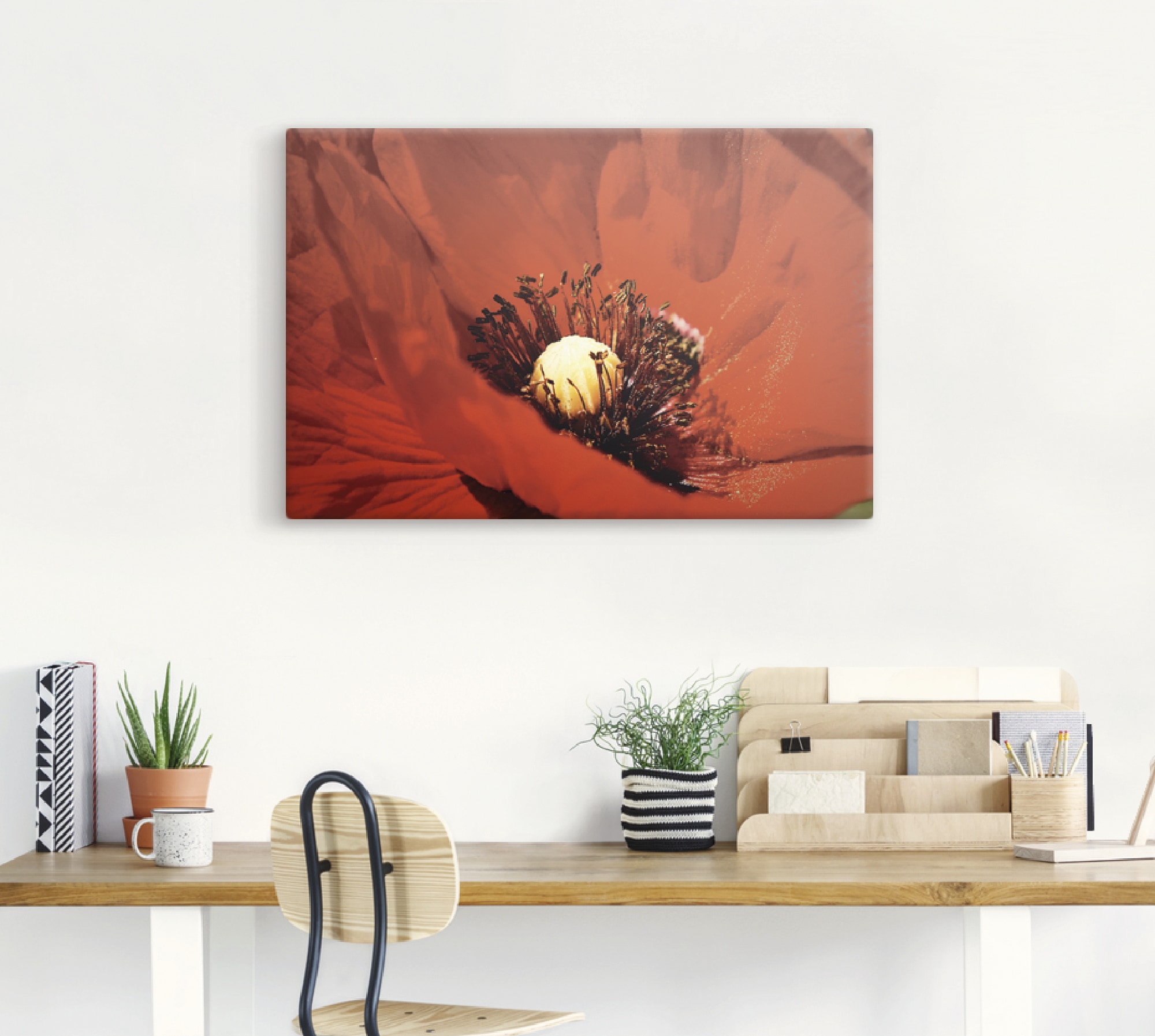 Artland Wandbild »Roter Mohn«, Blumen, (1 St.), als Alubild, Leinwandbild, Wandaufkleber oder Poster in versch. Größen