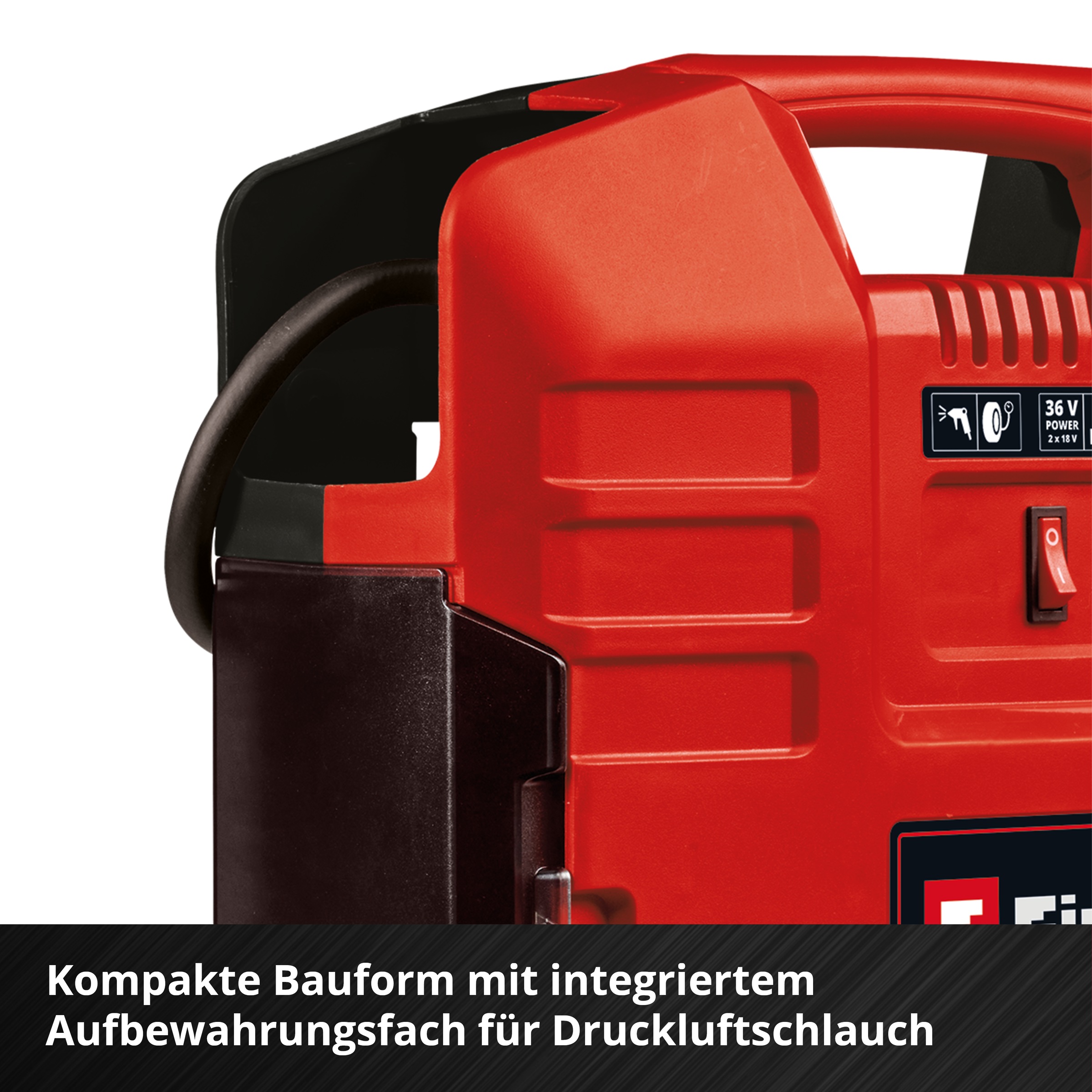 Einhell Koffer-Kompressor »TE-AC 36/8 Li OF Set-Solo« ohne Akku und Ladegerät, inkl. Aufbewahrungskoffer