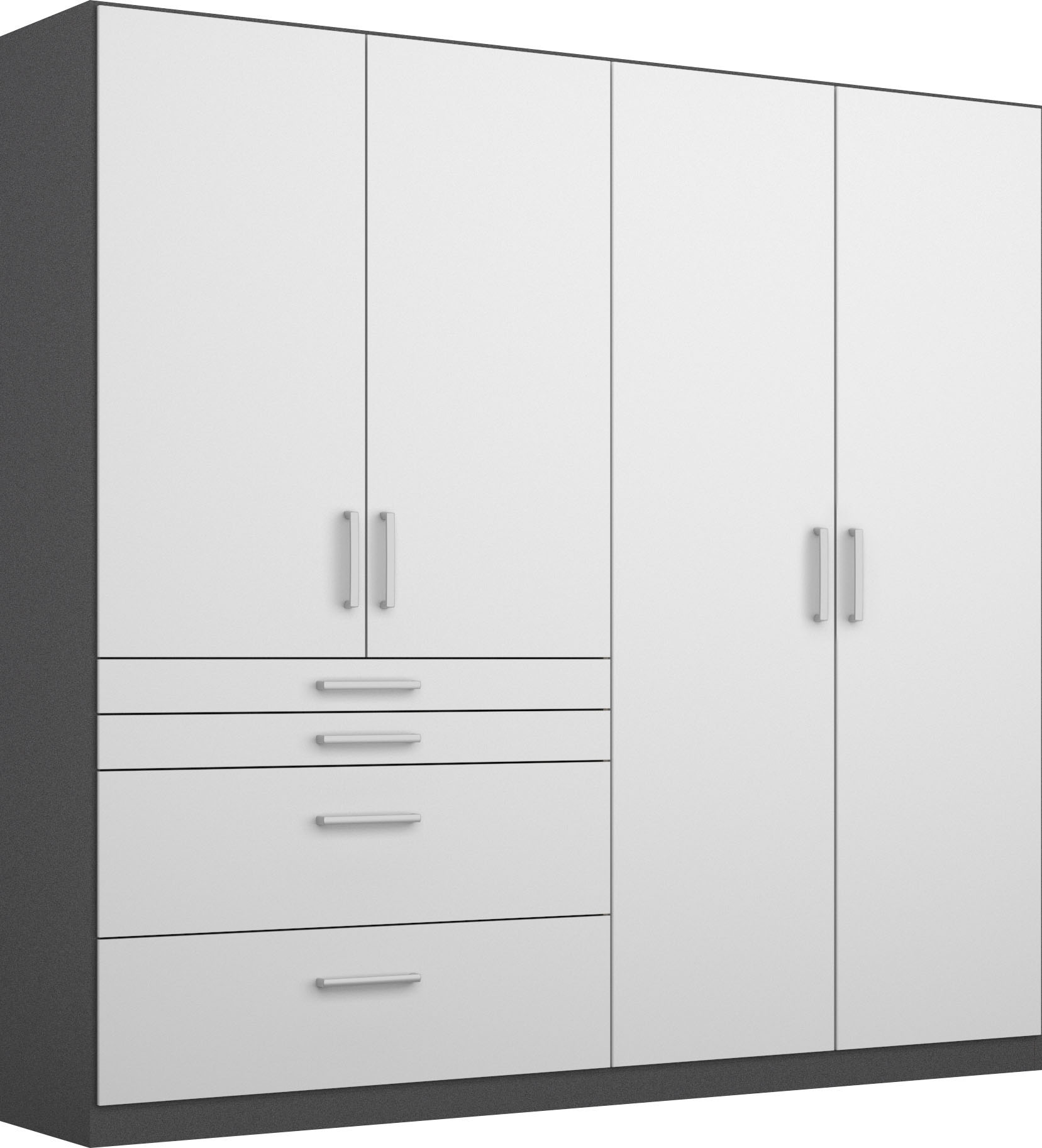 rauch Drehtürenschrank »Kleiderschrank Schrank Garderobe Garderobenschrank Topseller HOMBURG«, mit viel Stauraum, oberer Schubkasten mit Einteilung MADE IN GERMANY