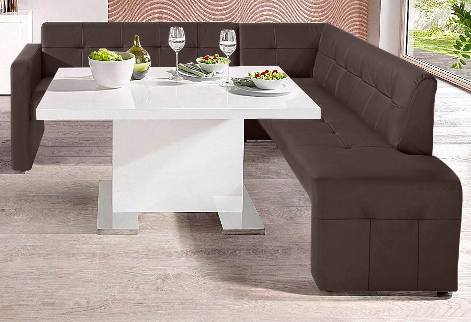 exxpo - sofa fashion Essbank »Barista, bequem und elegant, hohe Bodenfreiheit,«, Eckbank Barista bequem und elegant, hochwertige Detailverarbeitung