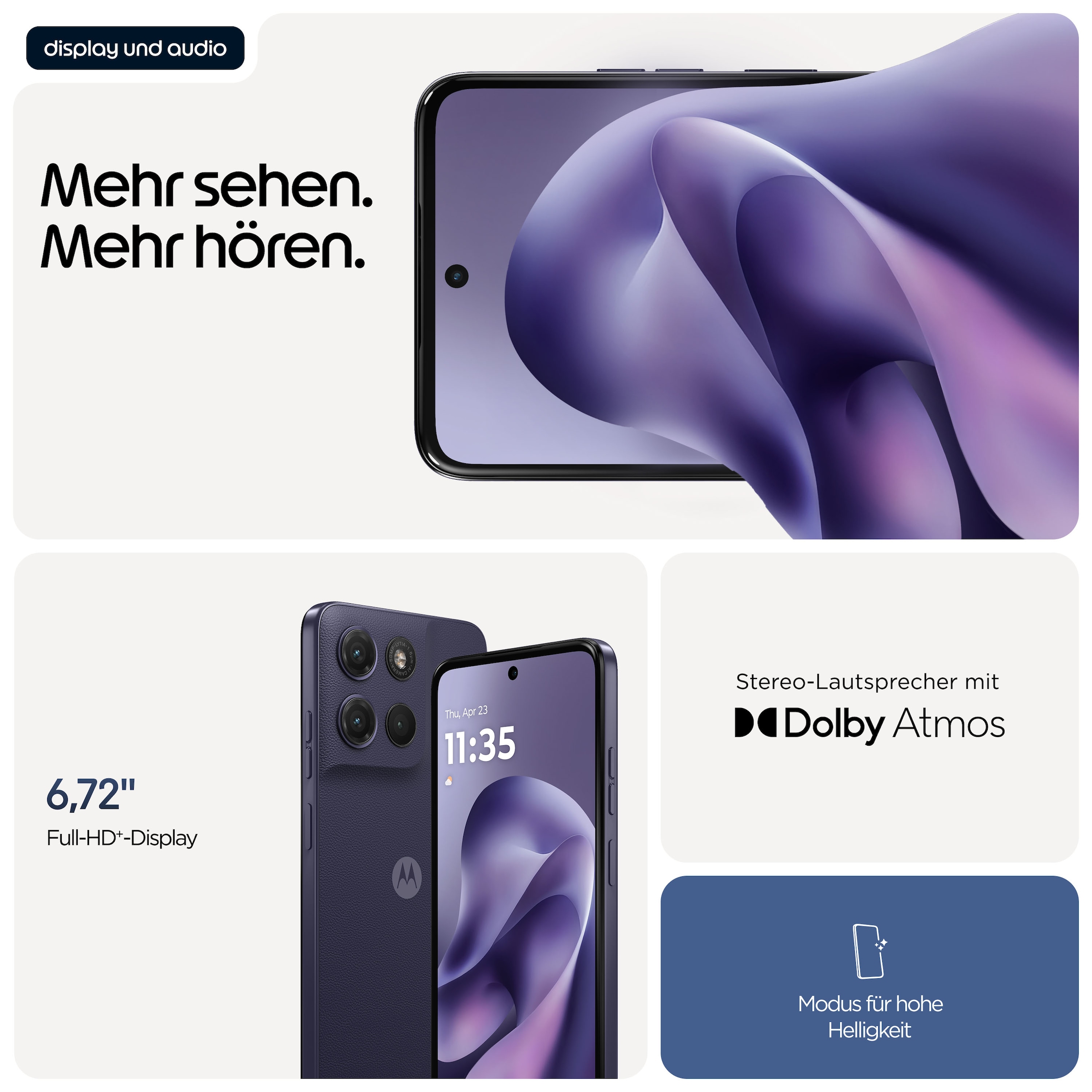 Motorola Smartphone »moto g 17« PANTONE® Evening Blue