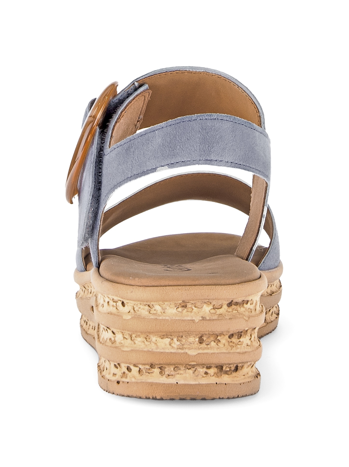 Gabor Keilsandalette  , Riemchensandale, Sommerschuh mit modischer Zierschnalle