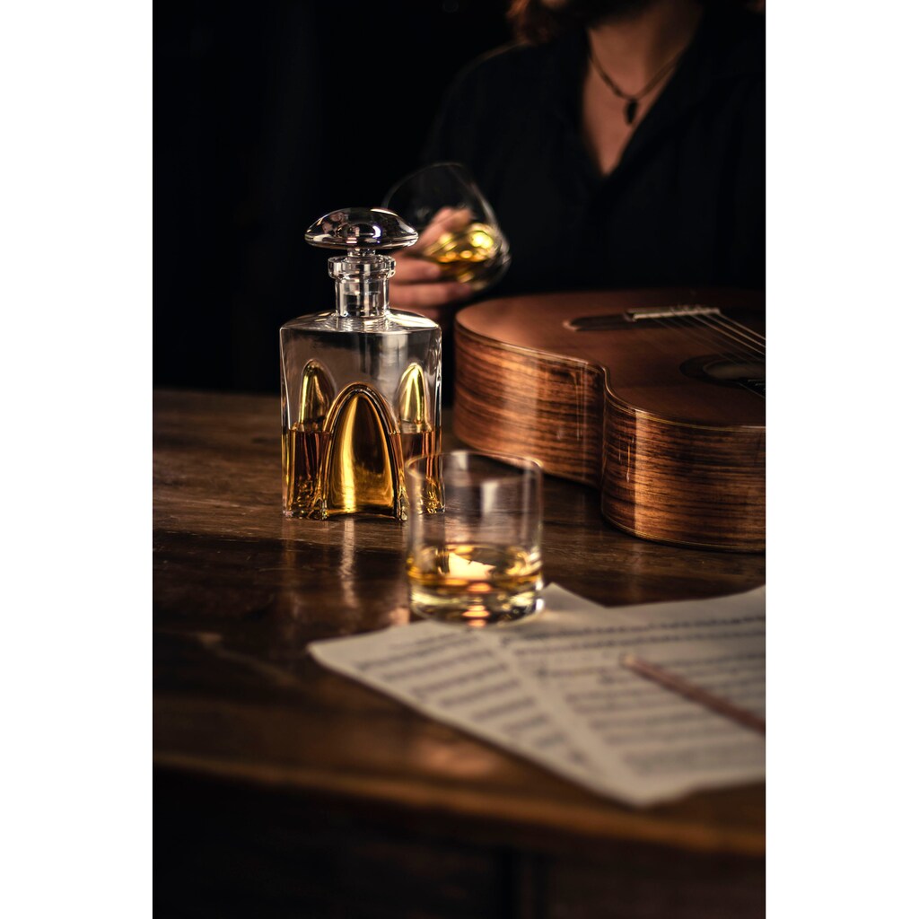 Eisch Whiskyglas »GENTLEMAN, Made in Germany«, (Set, 3 tlg., 1 Whiskykaraffe, 2 Whiskybecher im Geschenkkarton)