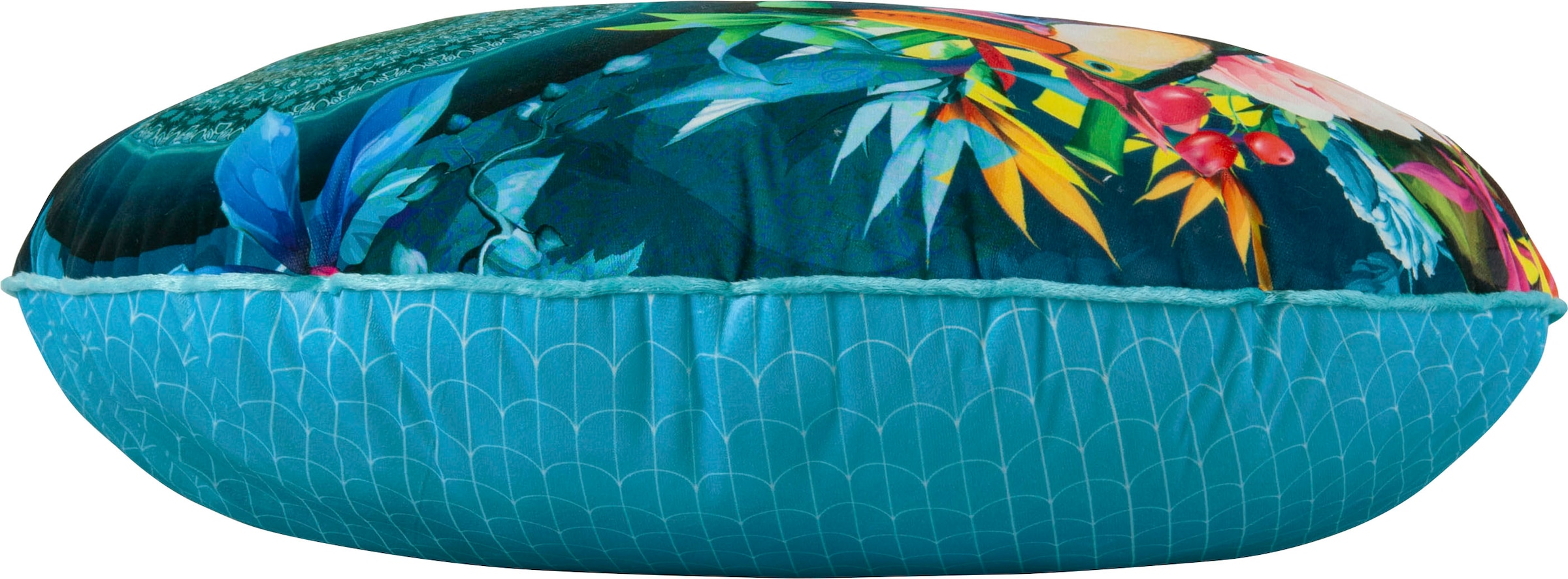 hip Dekokissen »Cailani«, Mit Füllung, 1 Stück, Biese, Wendeoptik, Weich, Mandala, Blau