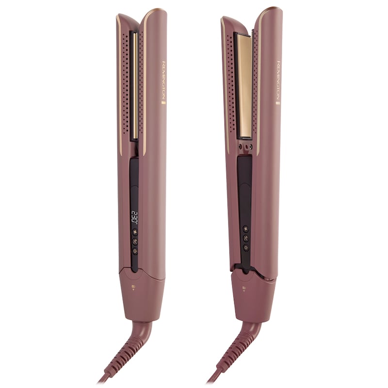 REMINGTON Glätteisen »AIRviveSlim Glätteisen (S8930)« Ionic Air, Anti-Frizz, Ultra-Keramikbeschichtung, 150-230°C mauve/gold Ultra-glatte...