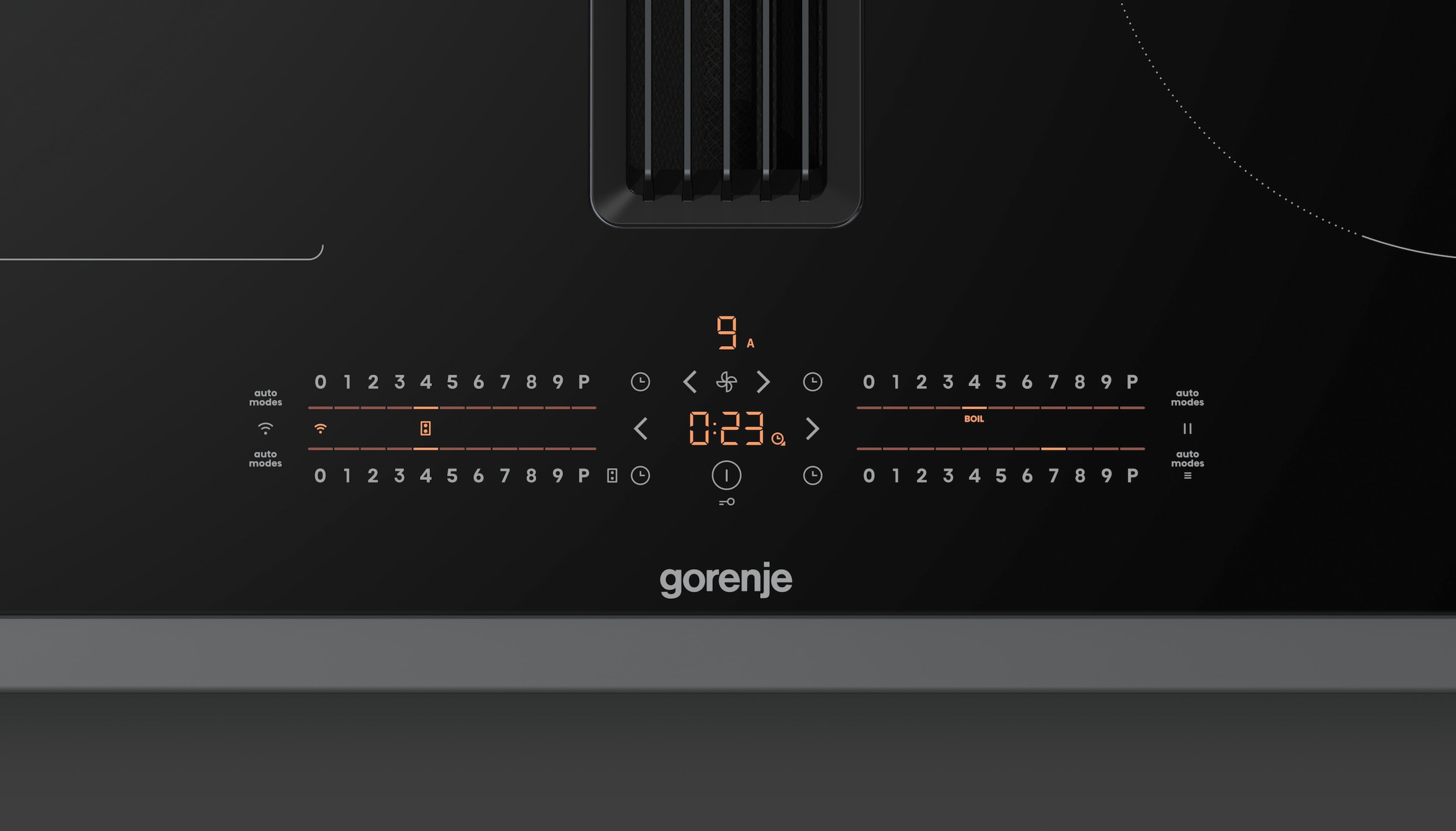 GORENJE Kochfeld mit Dunstabzug »GEH8432BSCWF« 80cm Induktionskochfeld mit Dunstabzug