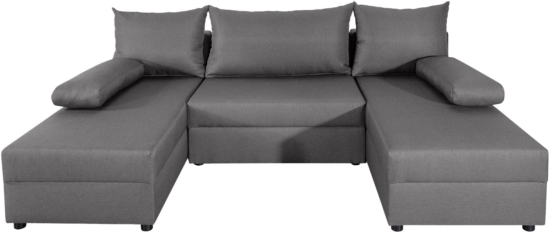 COLLECTION AB Wohnlandschaft »Pico U-Form«, Wohnlandschaft,2 X Ottomane,Polyätherschaum Polsterung