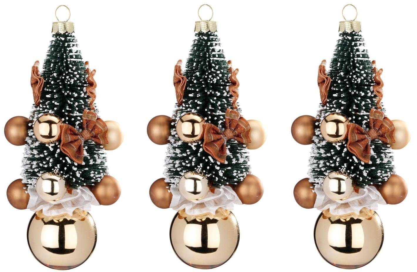 MAGIC by Inge Christbaumschmuck »Champagner, Weihnachtsdeko, Christbaumschmuck«, (Set, 3 tlg.)