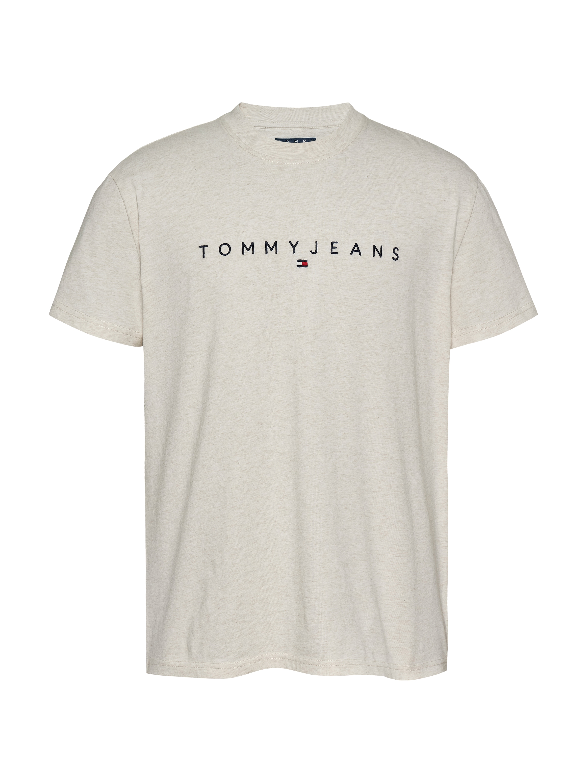 Tommy Jeans Plus Rundhalsshirt »TJM REG LINEAR LOGO TEE EXT« in Große Größen, Logodruck und Stickerei