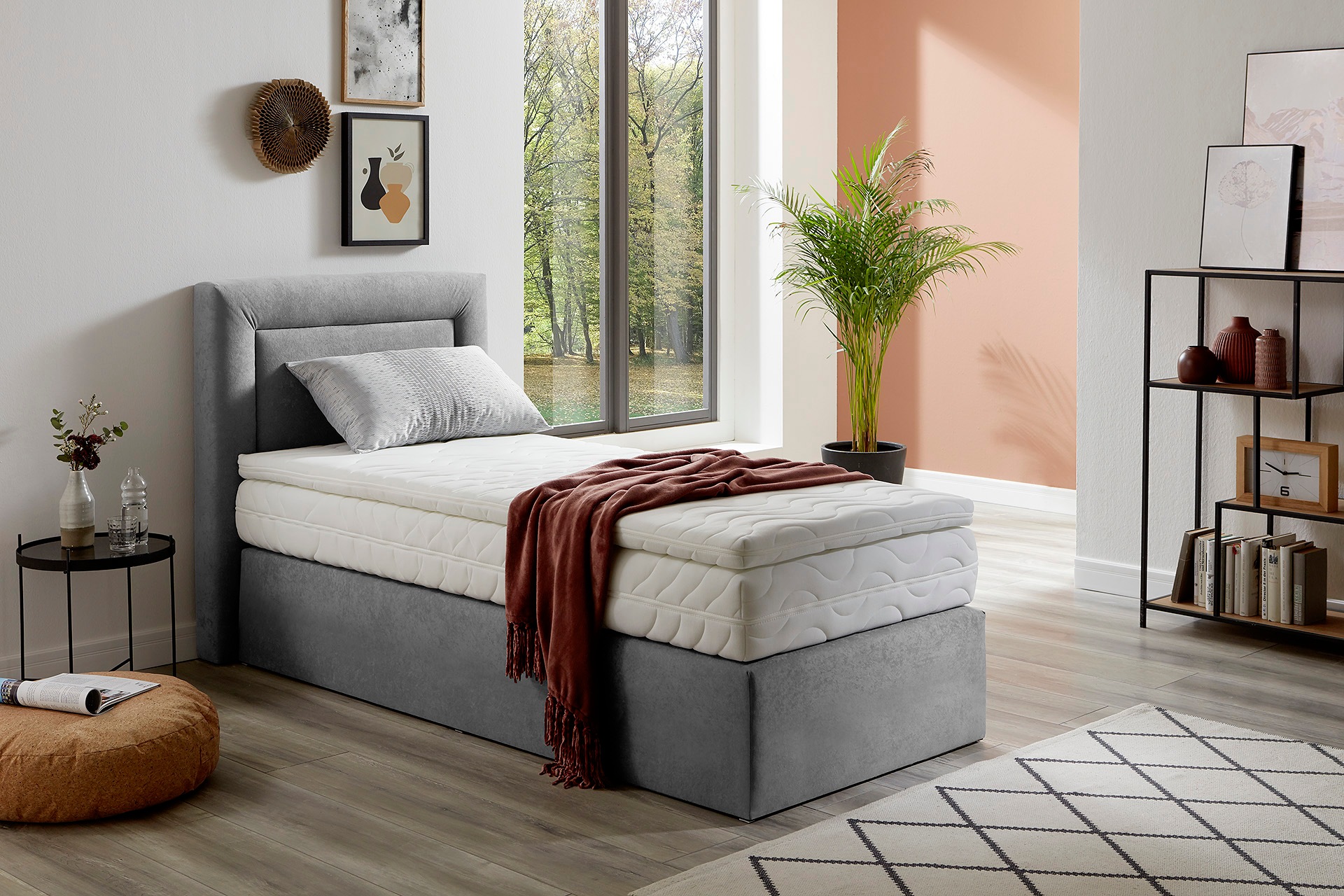 Westfalia Schlafkomfort Boxspringbett wahlweise mit Bettkasten und Topper günstig online kaufen