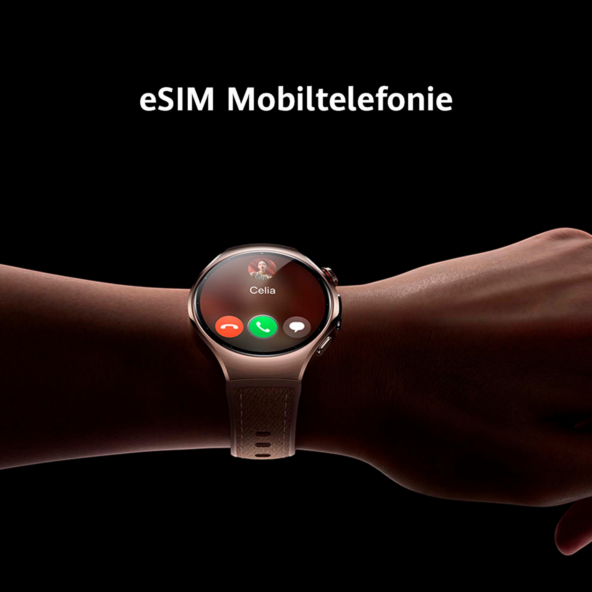 Huawei Smartwatch »WATCH 5 46mm«, (3,8 cm / 1,5 Zoll), 32,00 GB, X-TAP, Health Glance, Titanium, Kompatibel mit iOS & Android)