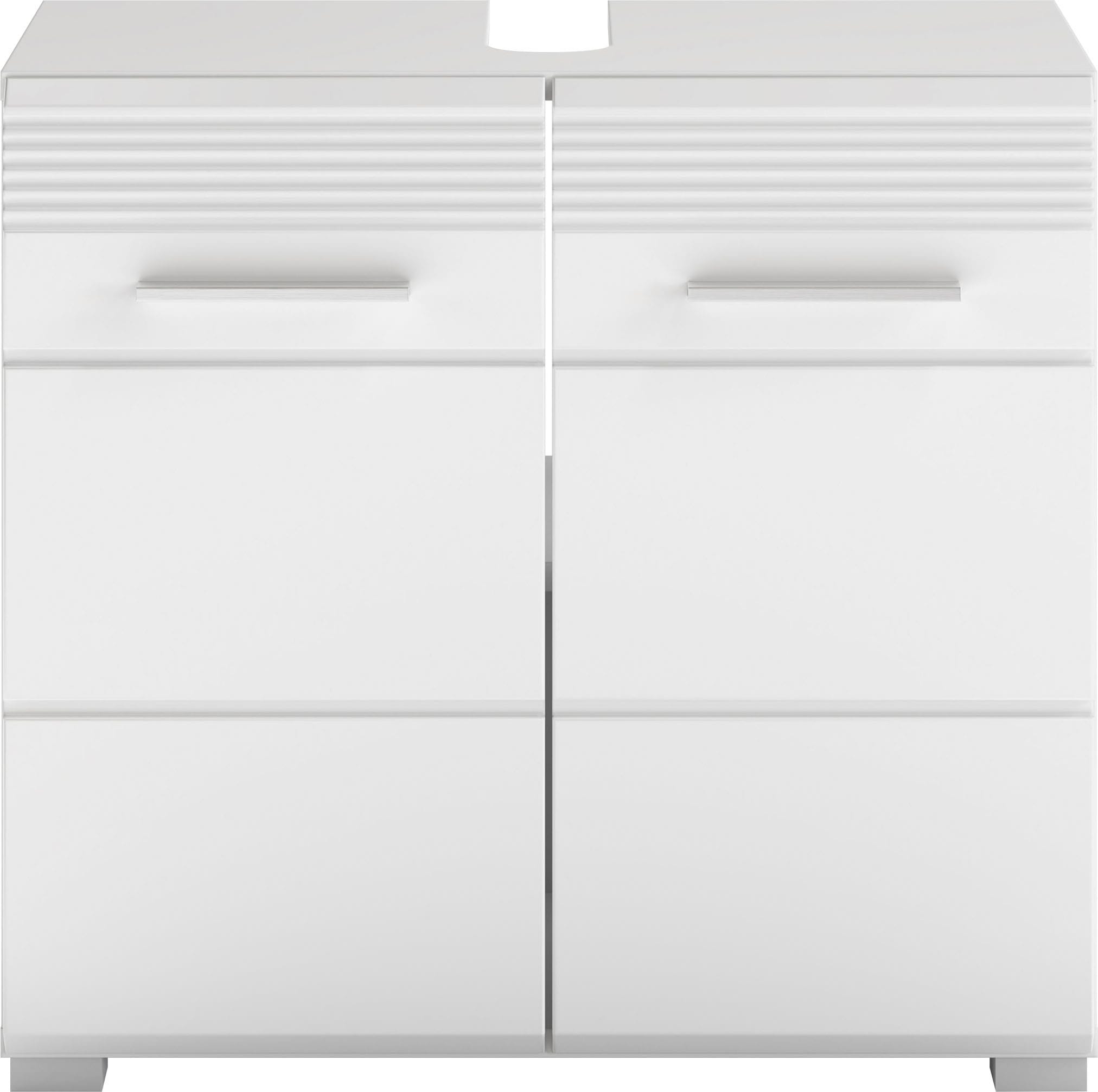 INOSIGN Badmöbel-Set »Malmö, 5 teilig, inklusive LED Beleuchtung, bestehend aus:«, (Set, 5 St.), Hochschrank, WBU, Spiegelschrank, Unterschrank, Hängeschrank