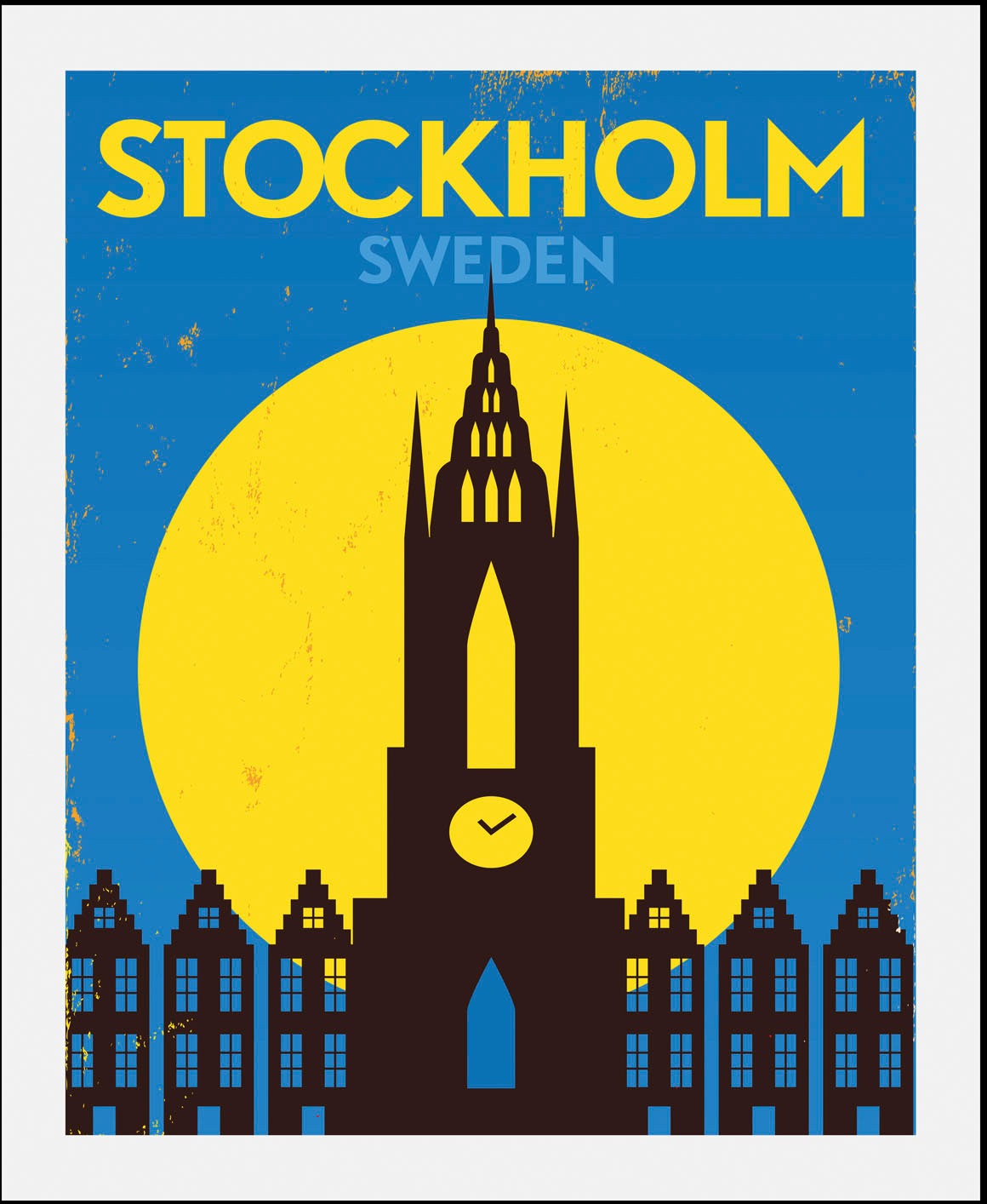 queence Bild »Stockholm«, Stadt-Städte-Gebäude-Schriftzug-Schriftzüge-Schwe günstig online kaufen