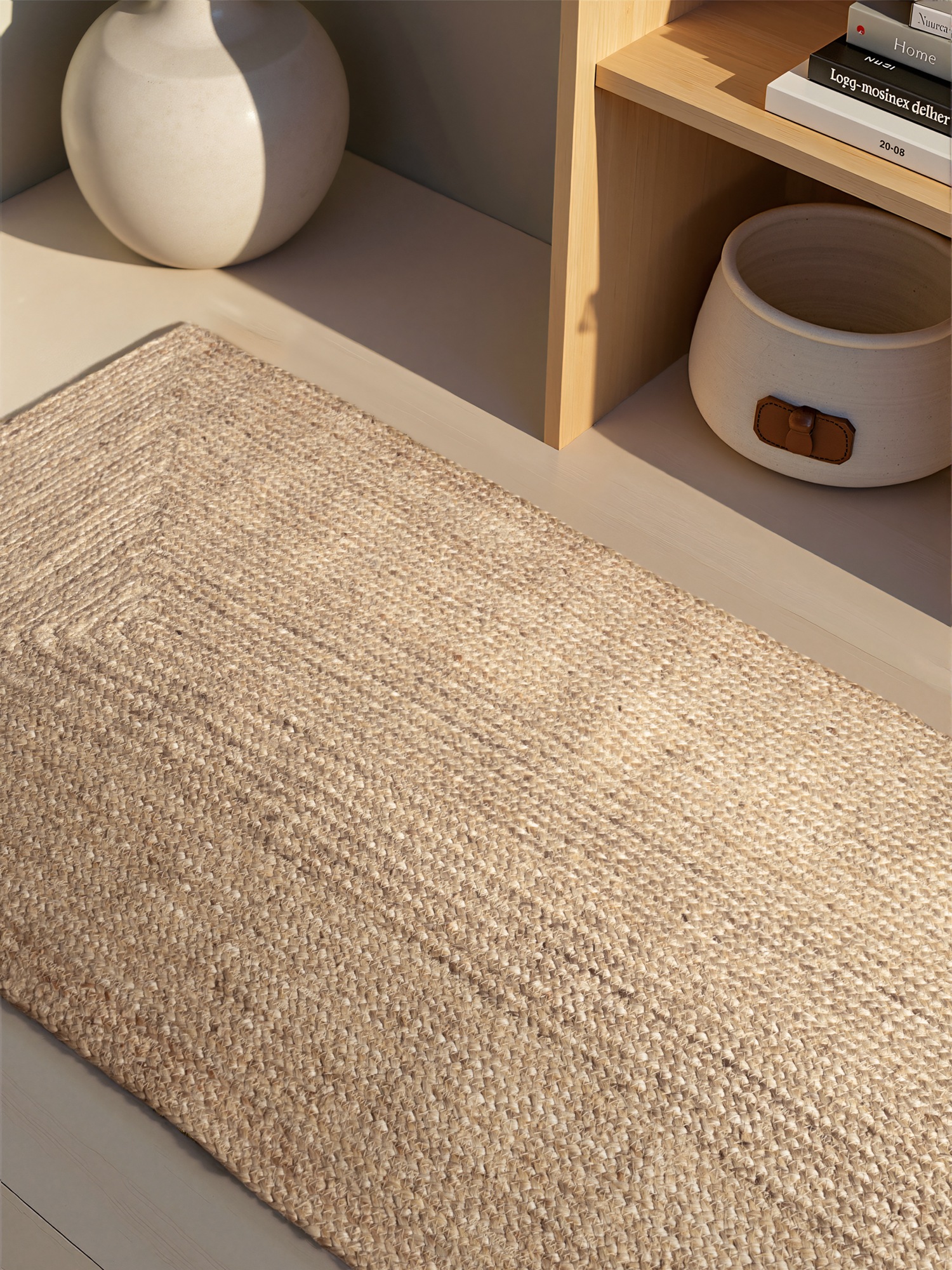 HANSE Home Teppich »Sharmila Juteteppich«, rechteckig, 9 mm Höhe, 100% Jutefaser, Natur, Wohnzimmer, Esszimmer, Flur, Boho, Skandi