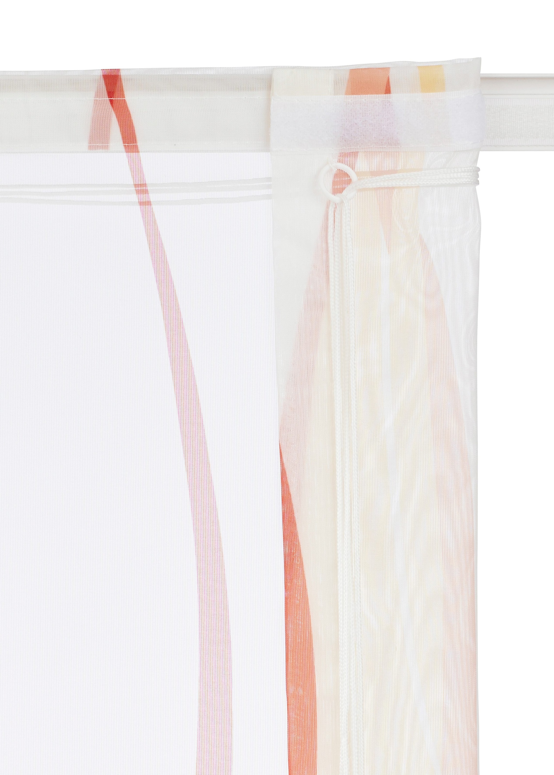 my home Raffrollo »Dimona«, mit Klettschiene, Transparent, Voile, Polyester, Wellen