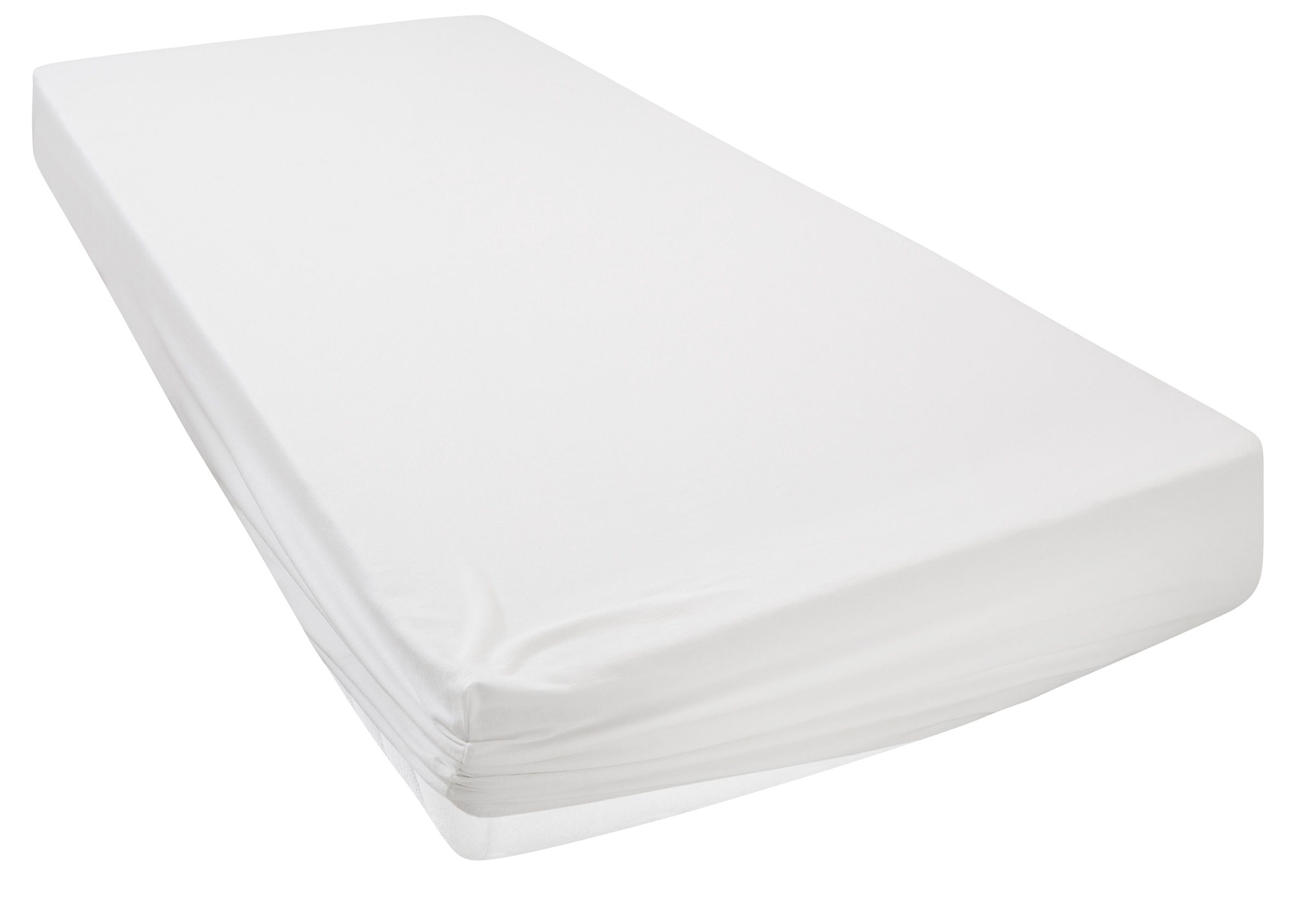 HOME AFFAIRE Spannbettlaken »Cremona, in den Qualitäten: Baumwolle mit Elastan oder Biber« Premium Qualität, Größe ab 90x200 cm weiß Obermaterial:...