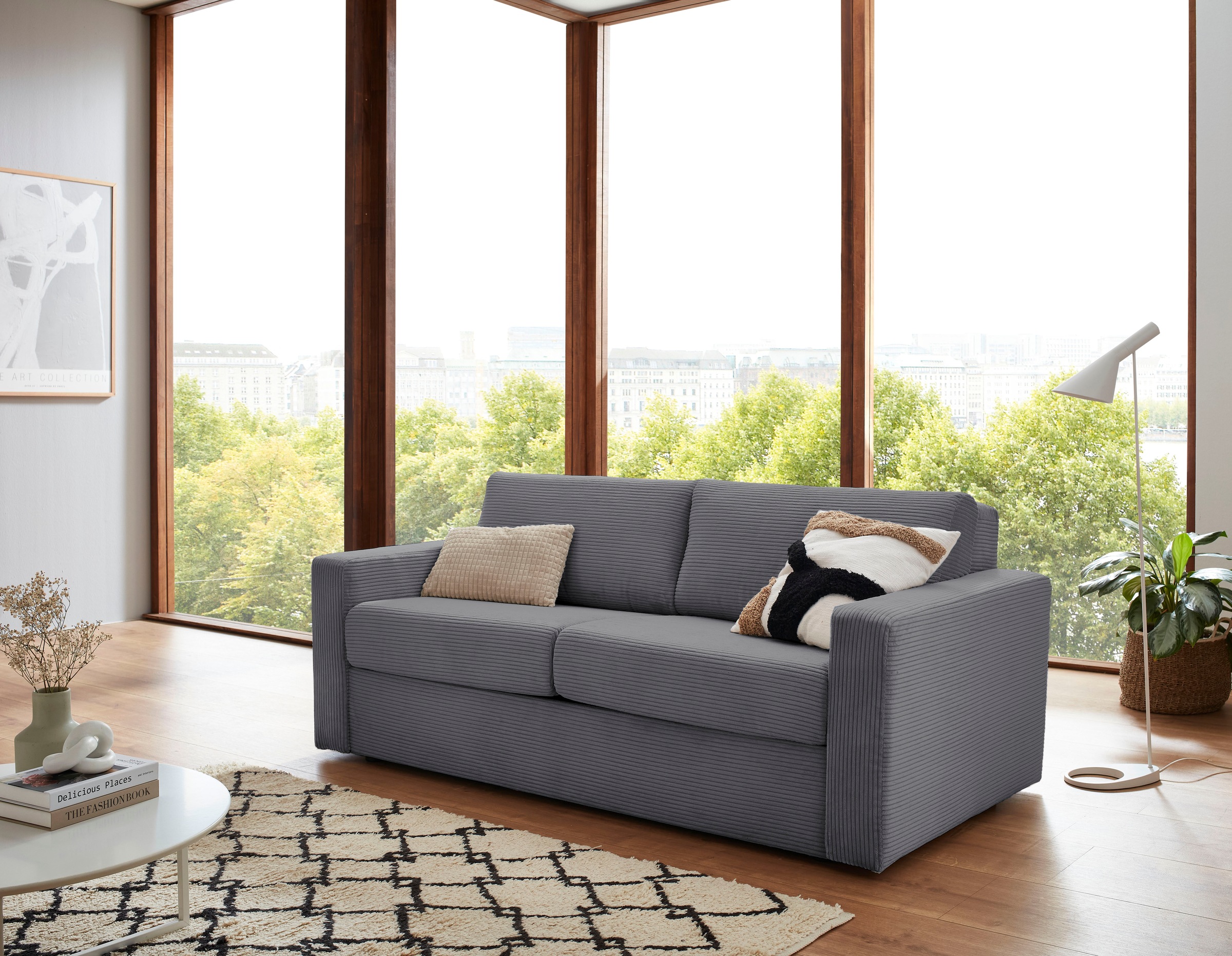 ATLANTIC home collection Schlafsofa »Rolando, B: 196 cm, Liegefl. 140x190 c günstig online kaufen