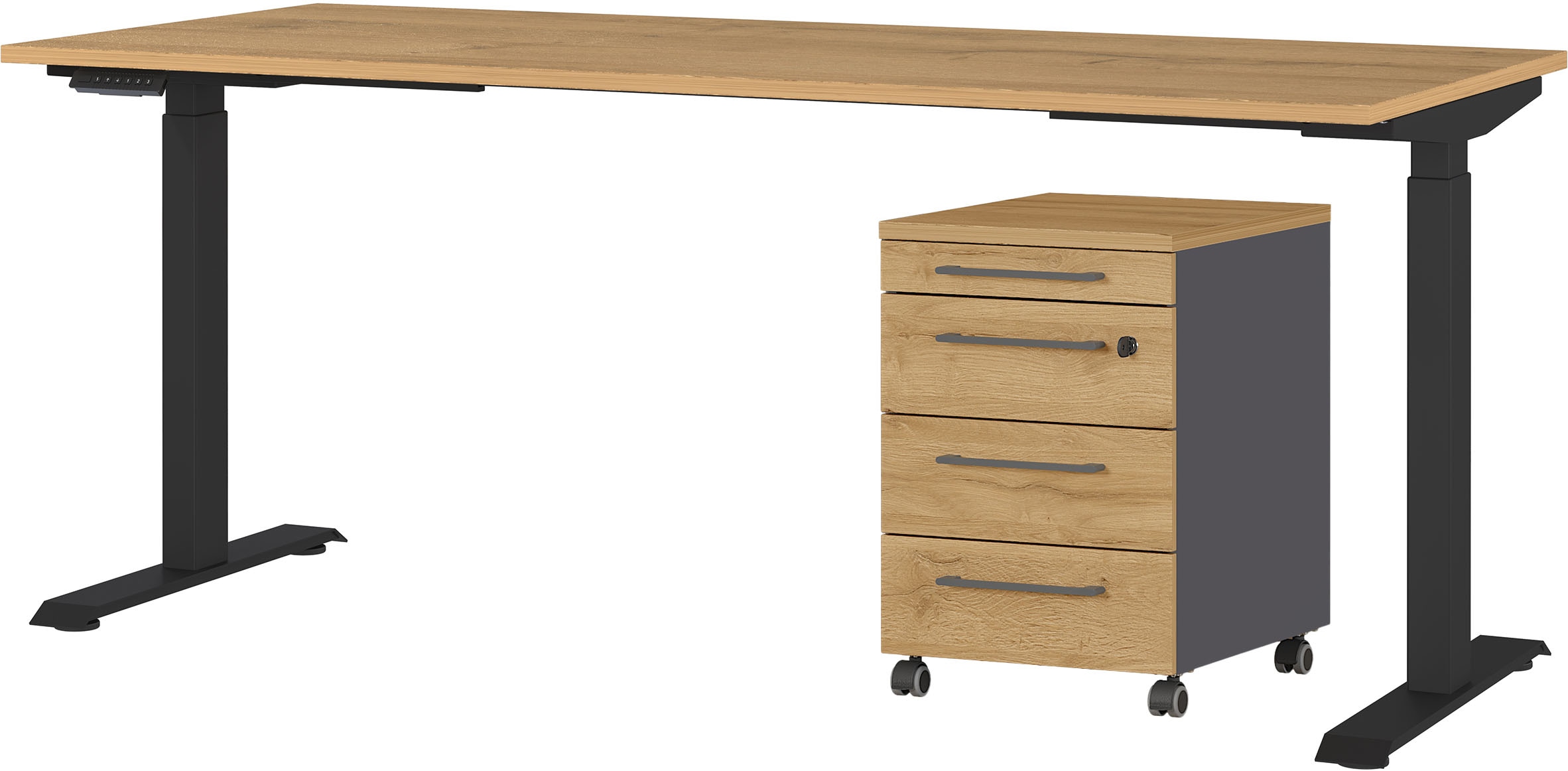 GERMANIA Büromöbel-Set »Agenda« Set bestehend aus höhenverstellbarem Schrei günstig online kaufen