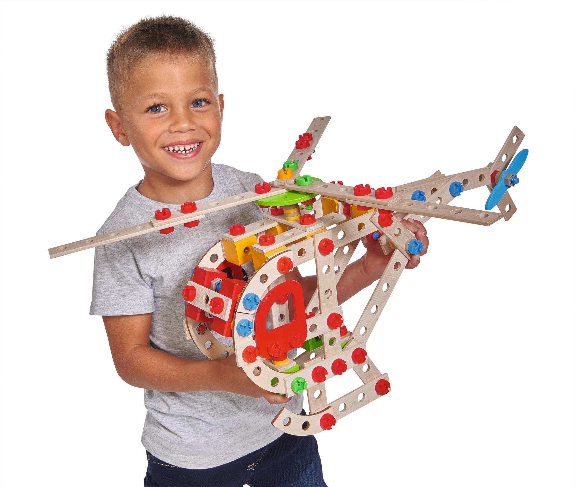 Eichhorn Konstruktionsspielsteine »Constructor Hubschrauber«, (225 St.), Made in Germany, FSC®- schützt Wald - weltweit