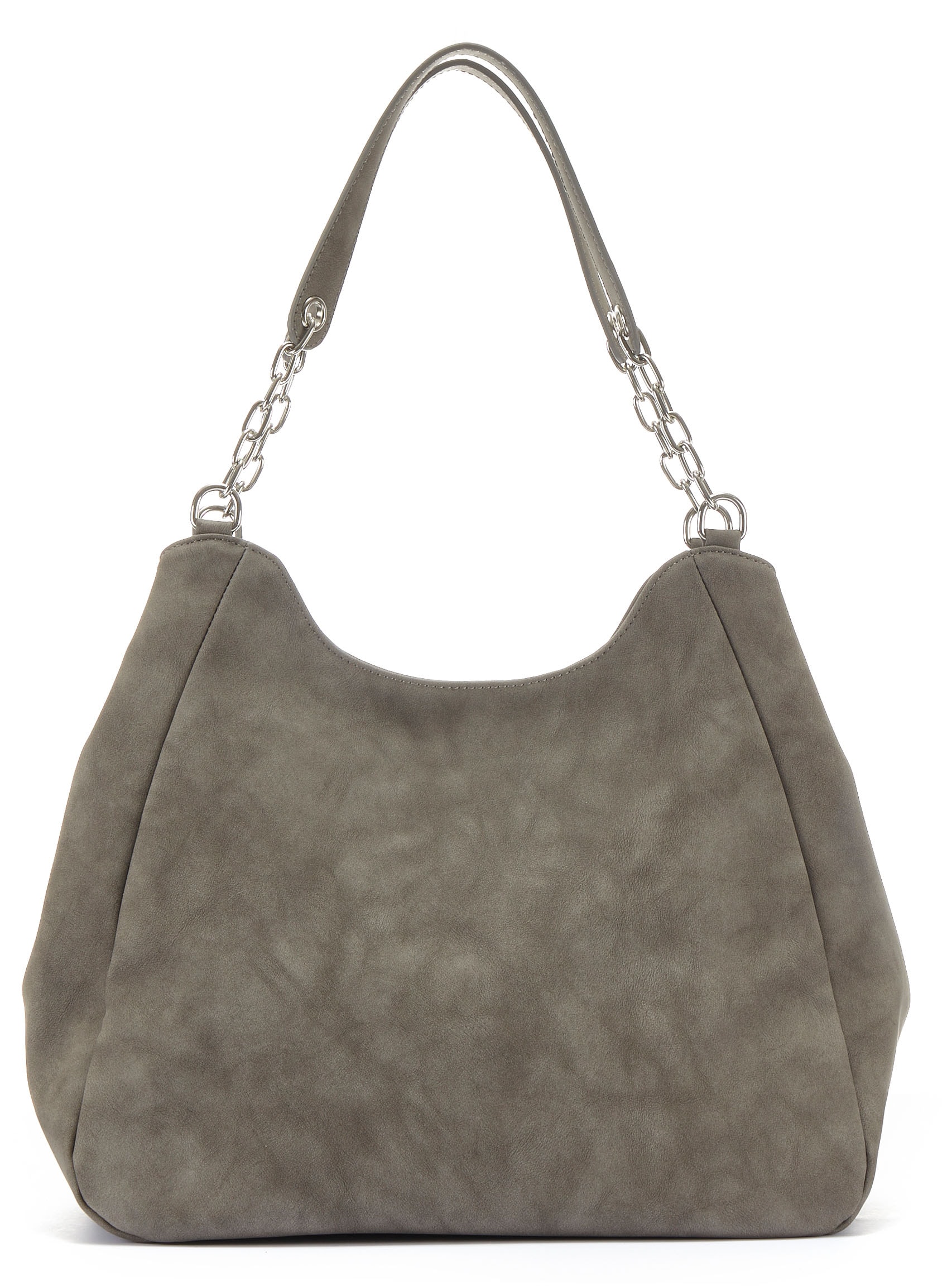 Vivance Henkeltasche »Schultertasche«, mit silberfarbenen Details, Damentasche, Shopper, Handtasche VEGAN