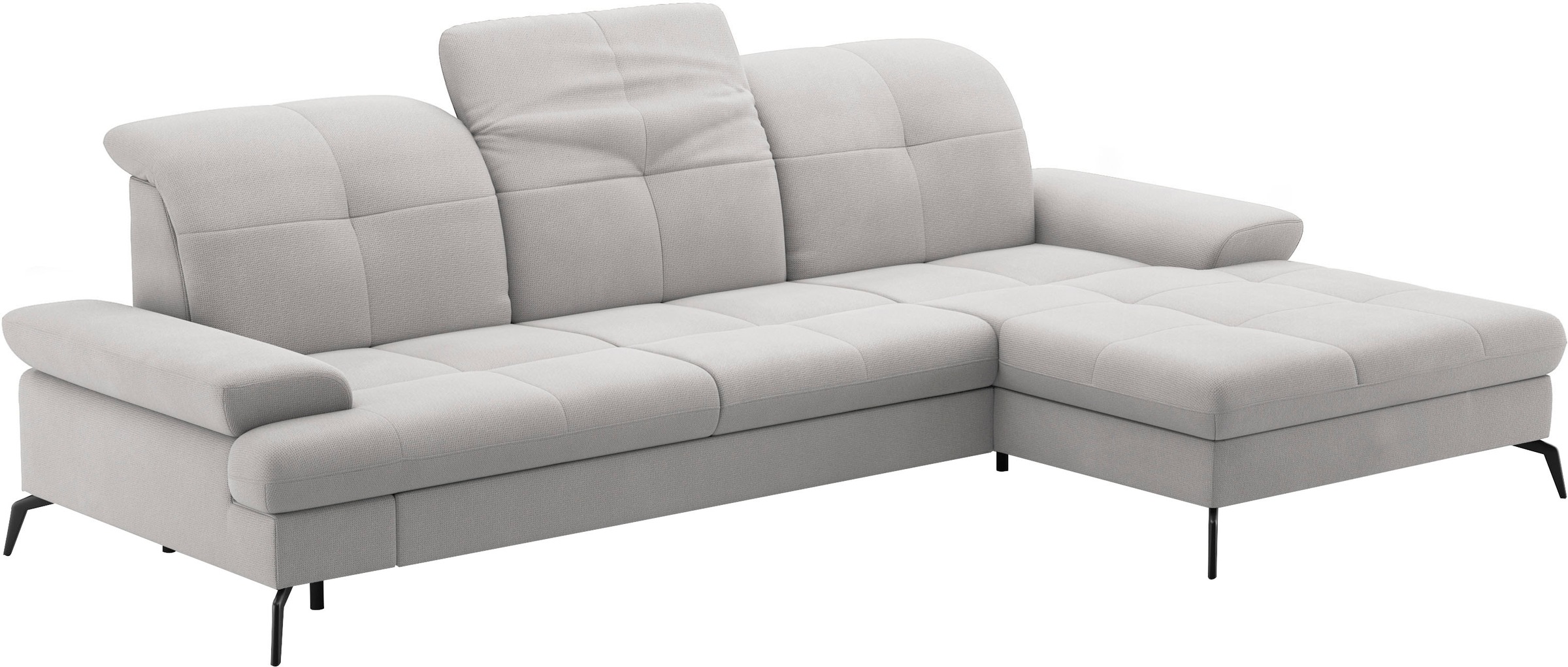 sit&more Ecksofa »Amica, L-Form, inkl. Sitztiefenverstellung & Armteilverstellung«, wahlweise mit Bettfunktion, Bettkasten und Kopfteilverstellung