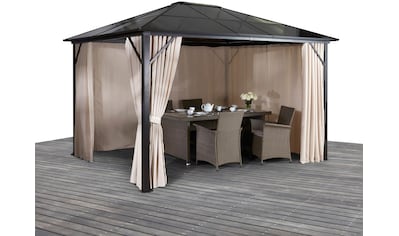 Pavillon »Aruba«, (Set), BxT: 300x400 cm, Aluminiumgestell