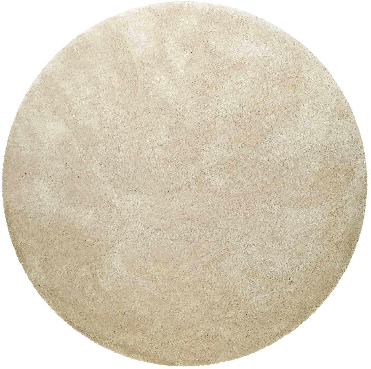 Homie Living Teppich »Pisa«, rund, 25 mm Höhe, Hochflor, Microfaser, uni, w günstig online kaufen