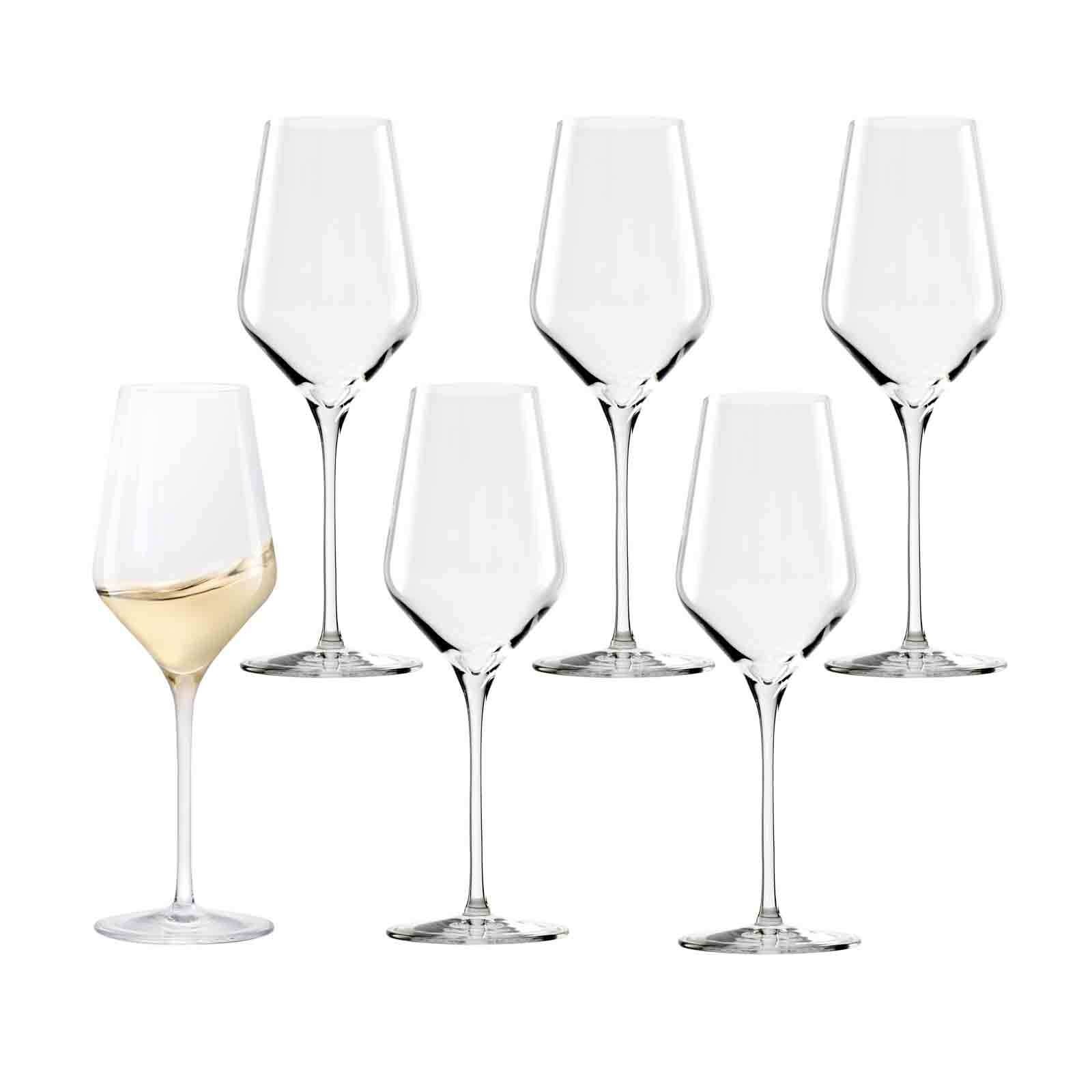 Stölzle Weißweinglas »Weißweingläser Quatrophil 405 ml 6er Set transparent« günstig online kaufen