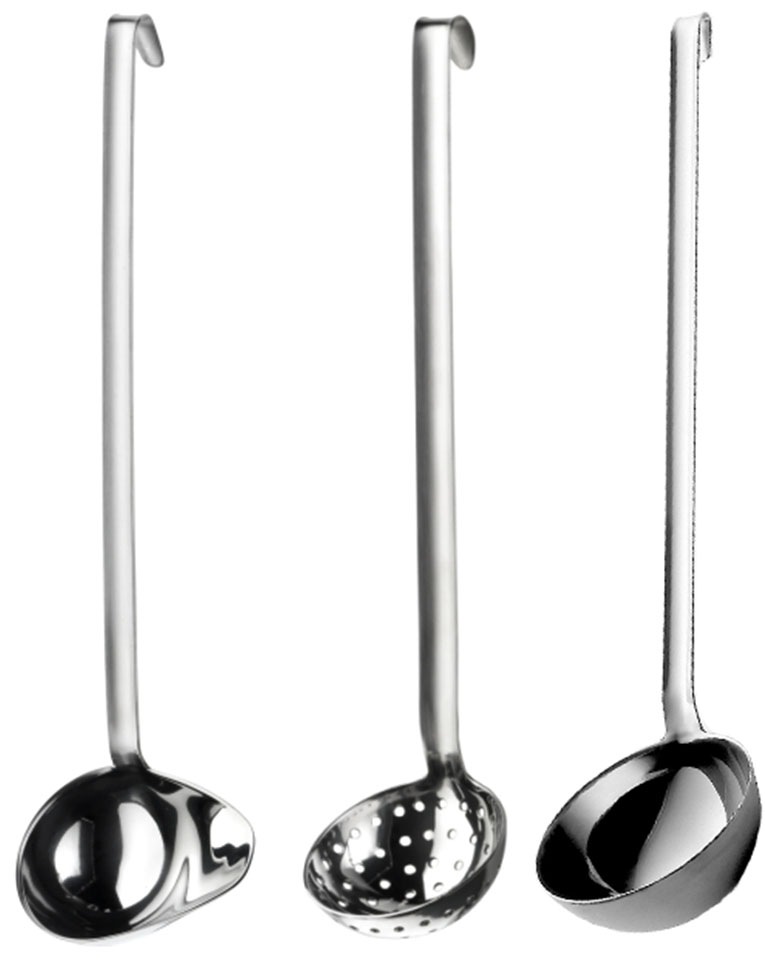 PINTINOX Kochbesteck-Set »Professional« (Schöpflöffel, Schaumlöffel, Suppenlöffel), Edelstahl 18/10 edelstahlfarben