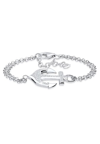 Elli Armband »Anker Zirkonia 925 Sterling Silber« kaufen