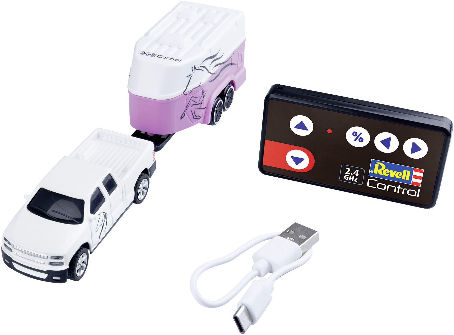 Revell® RC-Auto »Revell® control, Mini RC Car mit Pferdetransporter, 2,4 GHz«