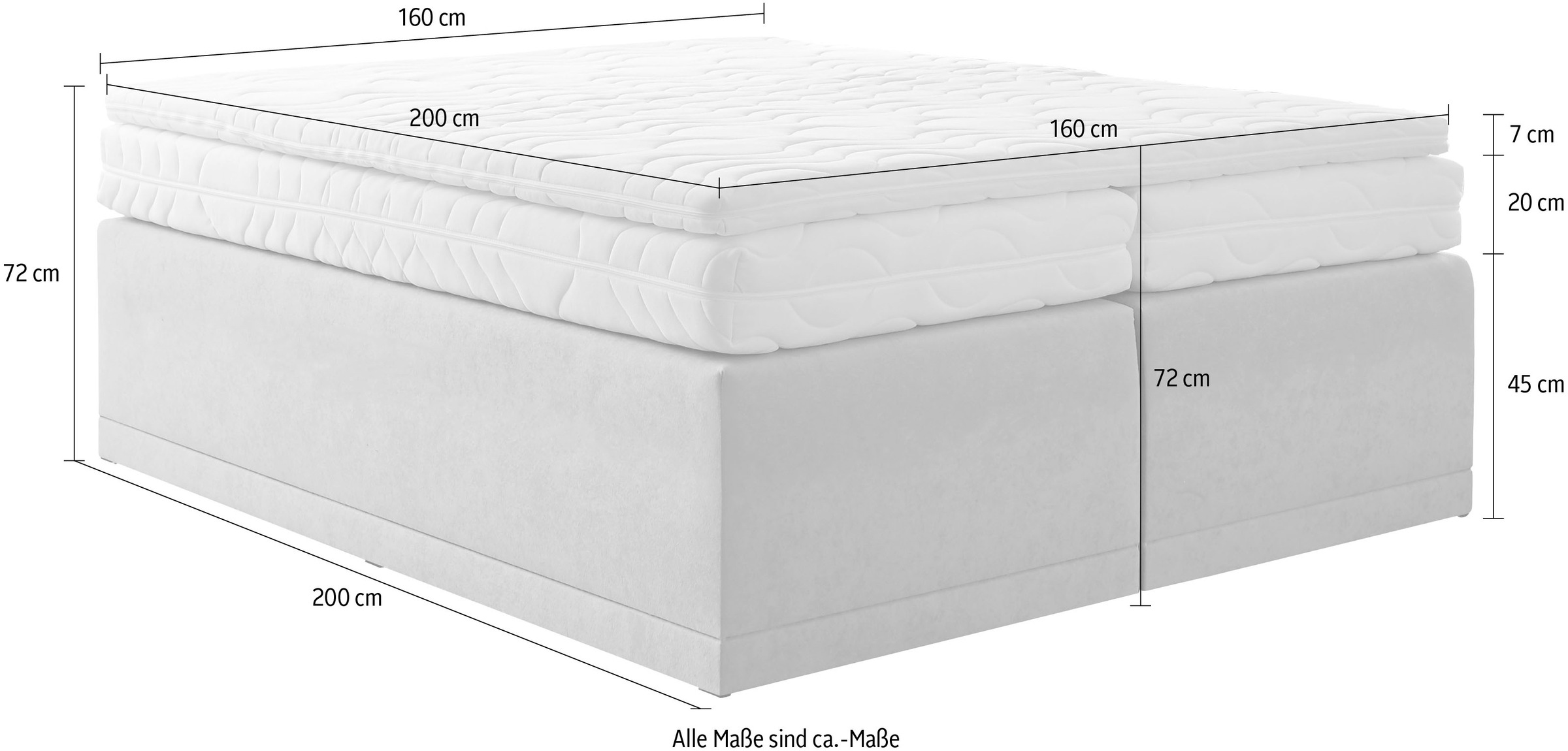 Westfalia Schlafkomfort Boxspringbett