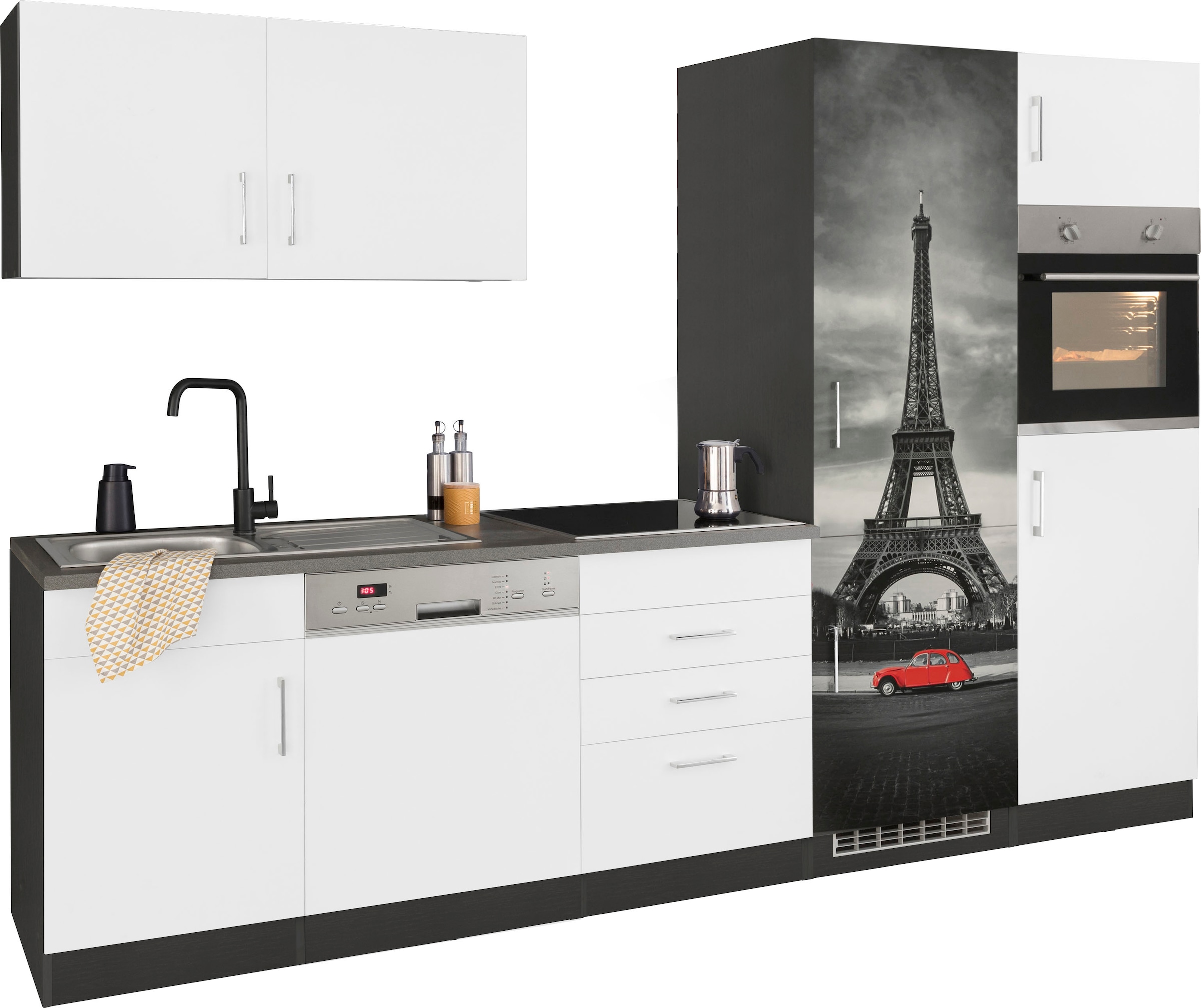 KOCHSTATION Küchenzeile »KS-Paris – Küchen mit einzigartigen Fotomotiven au günstig online kaufen