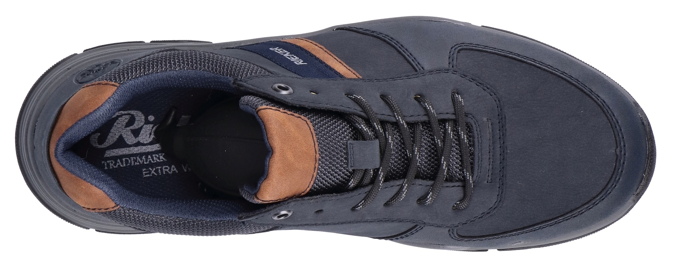Rieker Sneaker, Freizeitschuh, Outdoorschuh, Schnürschuh mit gepolstertem Schaftrand