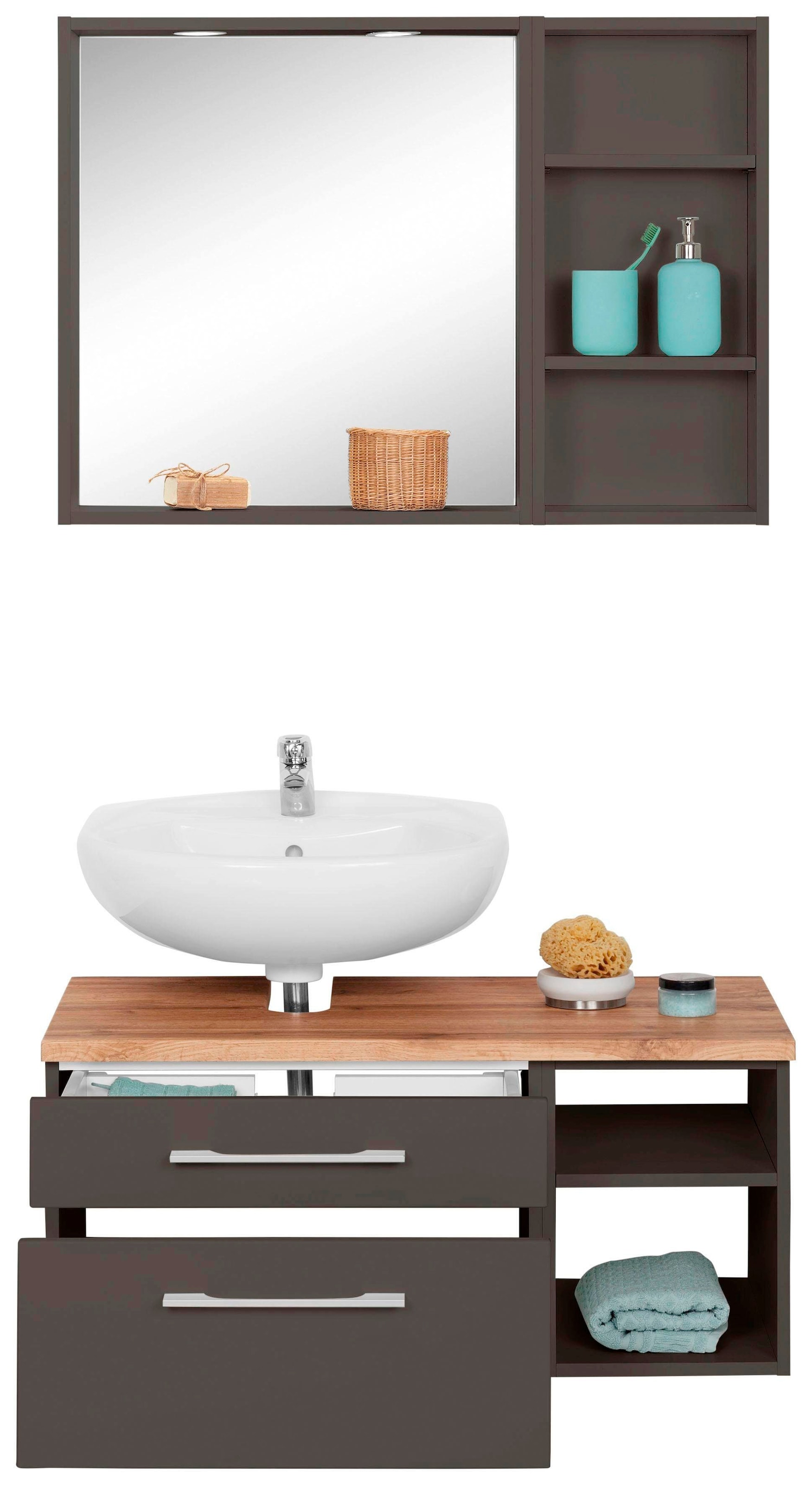 welltime Badmöbel-Set »Davos« 3 Stk. tlg. günstig online kaufen