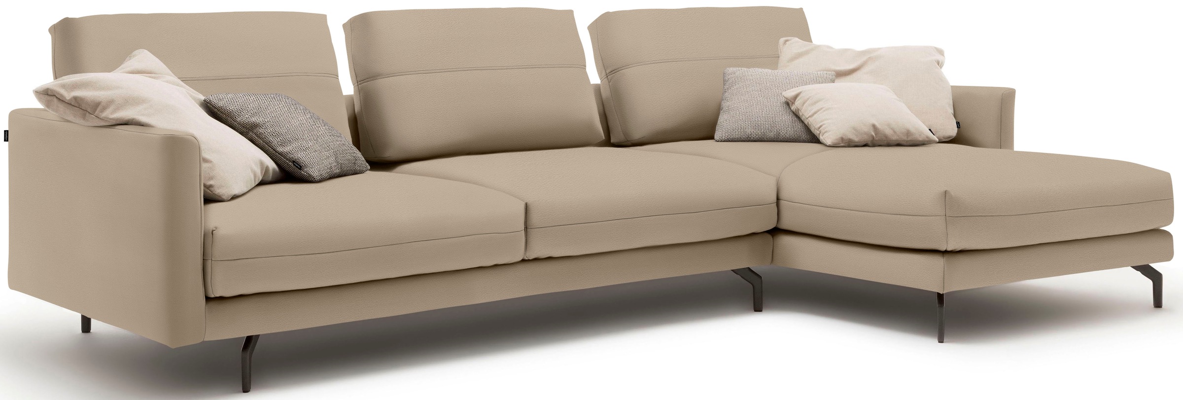 Creation BY ROLF BENZ Ecksofa »CR.414, Designecksofa, Polsterecke, L-Form«, wahlweise aus feinstem Rindsleder oder hochwertigem Chenille