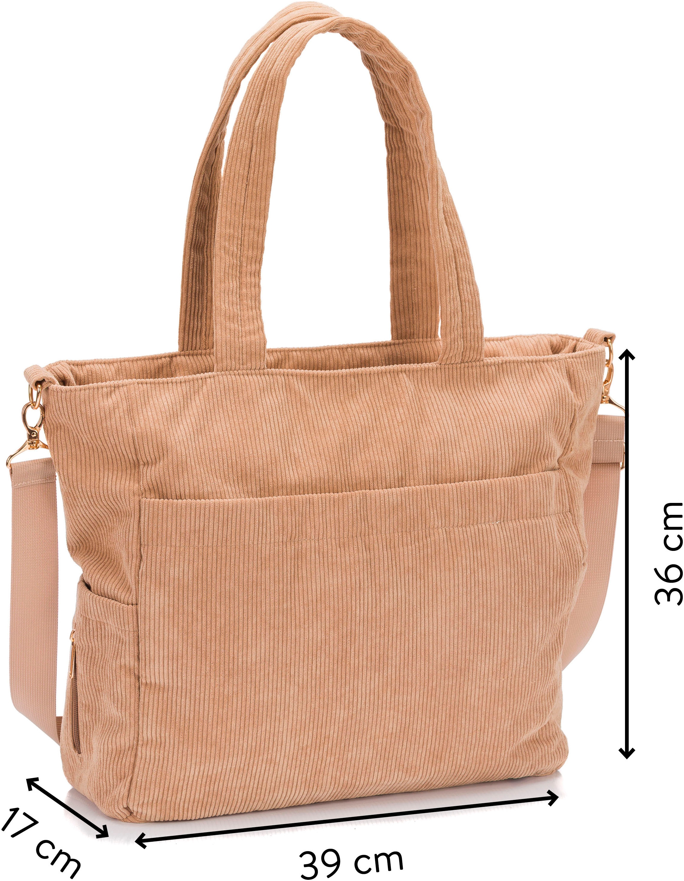Fillikid Wickeltasche »Cord«, inklusive Thermotasche