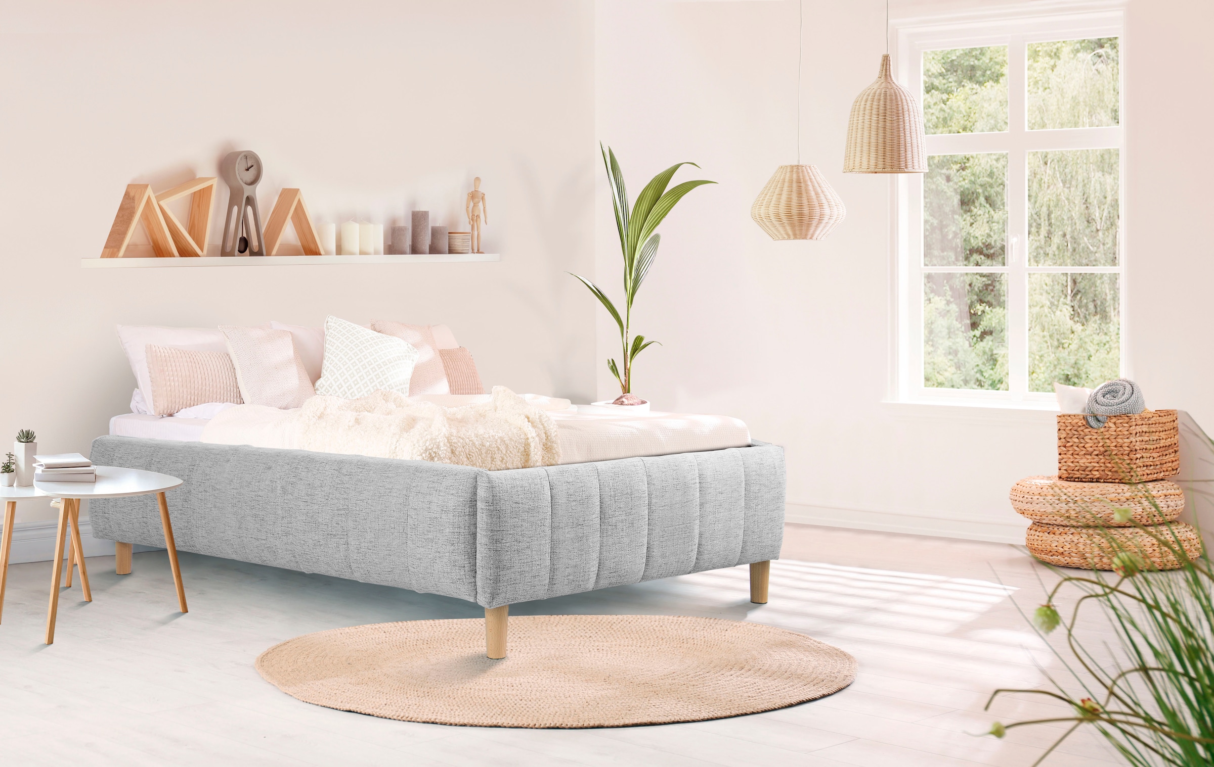 Home affaire Polsterbett »Tarje« in 5 Breiten, auch in Überlänge 220 cm, in günstig online kaufen