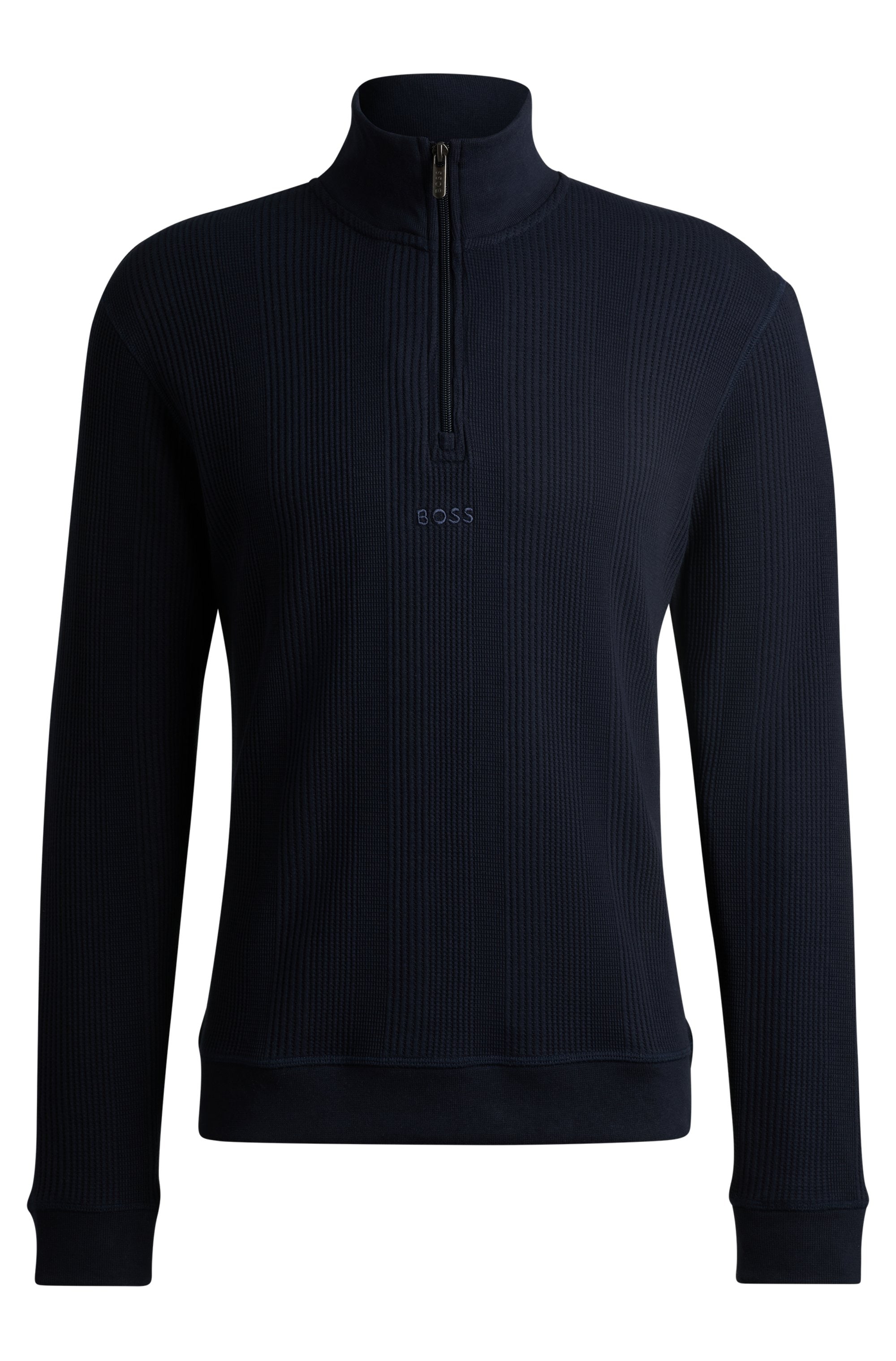 BOSS Sweatshirt »Structure 1/4 Zip«, mit feiner Struktur