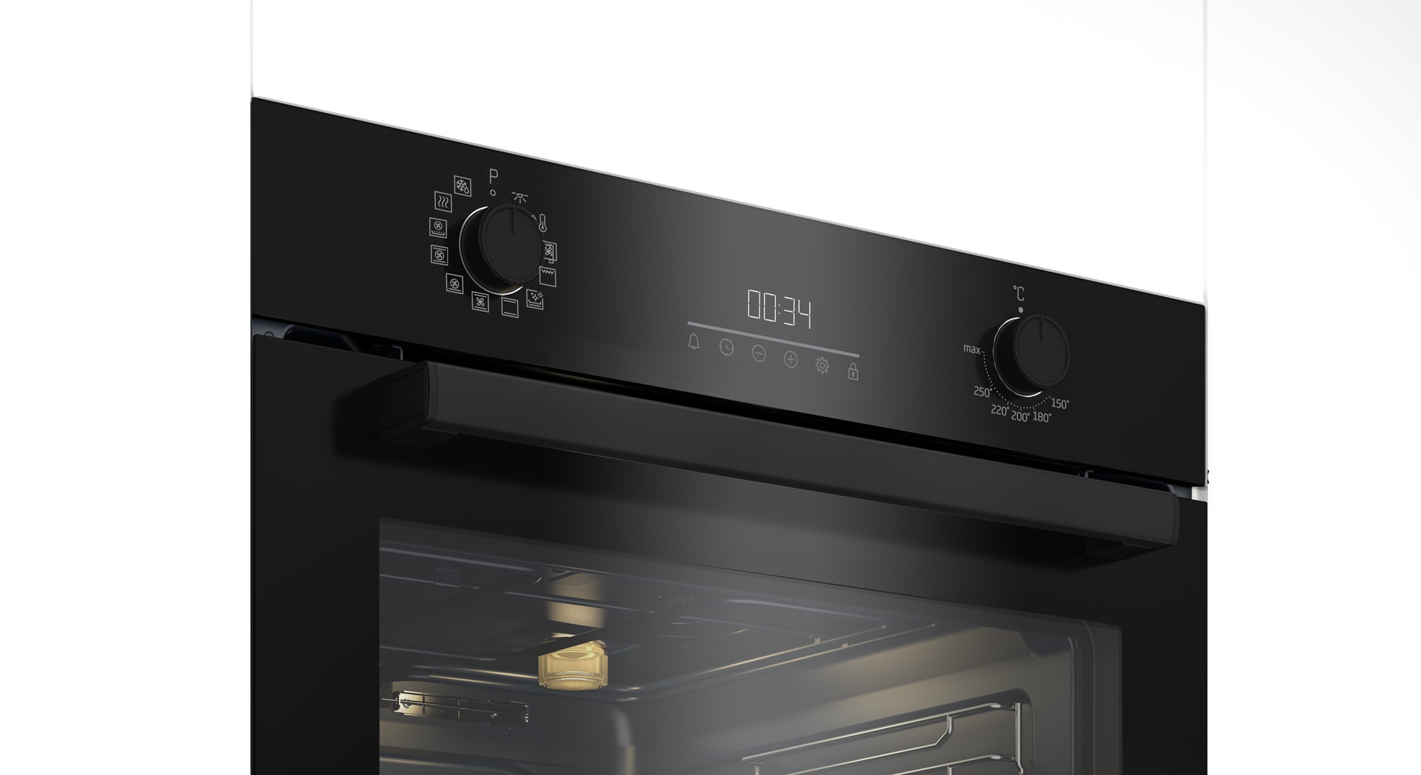 BEKO Backofen-Set »Elbe« mit 1-fach-Teleskopauszug Set, 2 Stk. tlg. Mit AirFry knusprig frittieren im Ofen – ganz ohne zusätzliches Fett