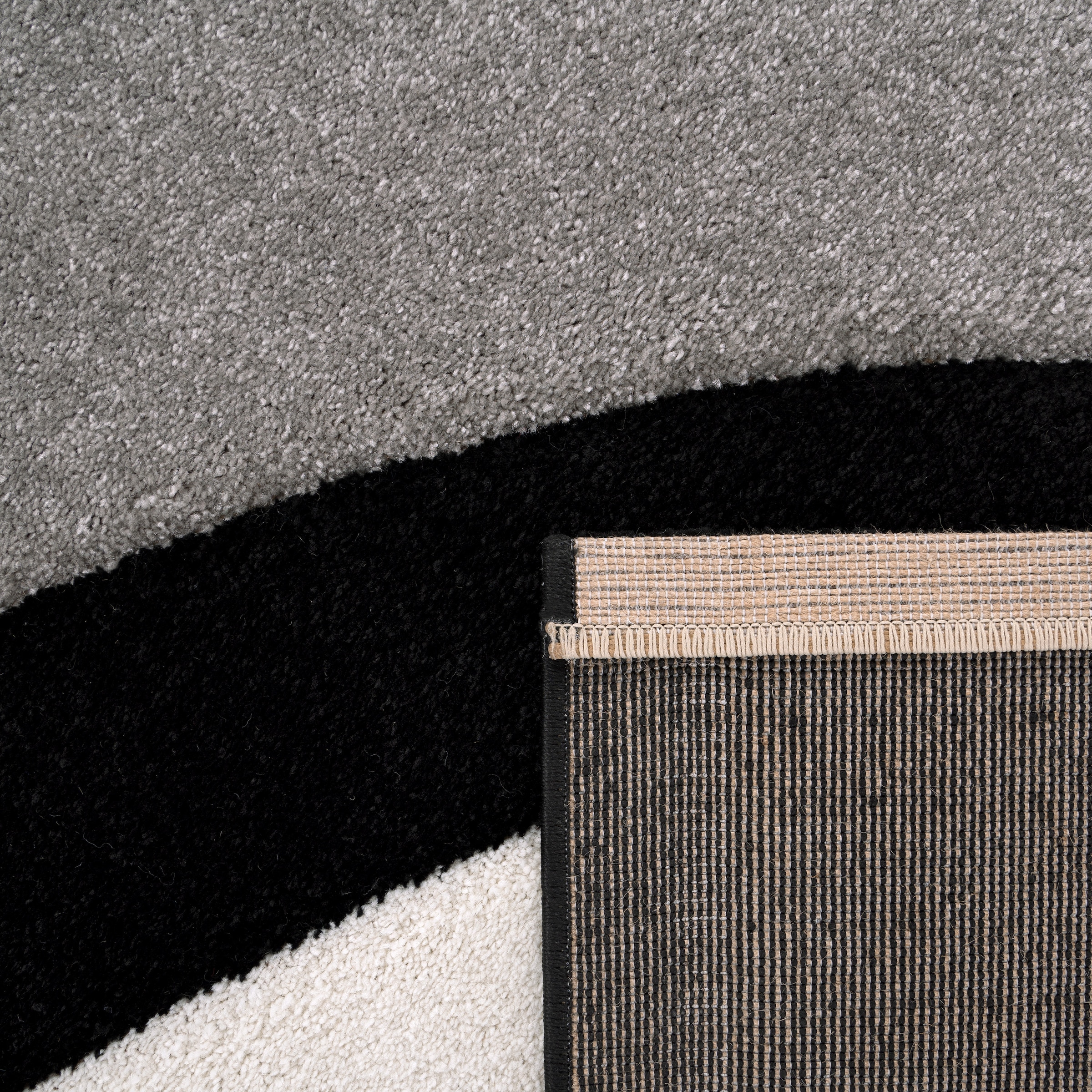 Paco Home Teppich »Diamond 760«, rechteckig, 18 mm Höhe, Kurzflor, 3D-Design, modernes Wellen Muster