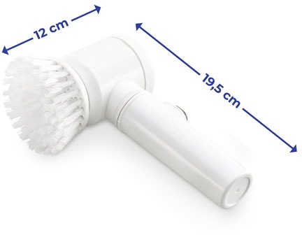 Maximex Reinigungsbürsten-Set »3-in1«, Set, 4 St., aus Kunststoff, elektrische Reinigungsbürste, 3 Aufsätze, batteriebetrieben, kabellos