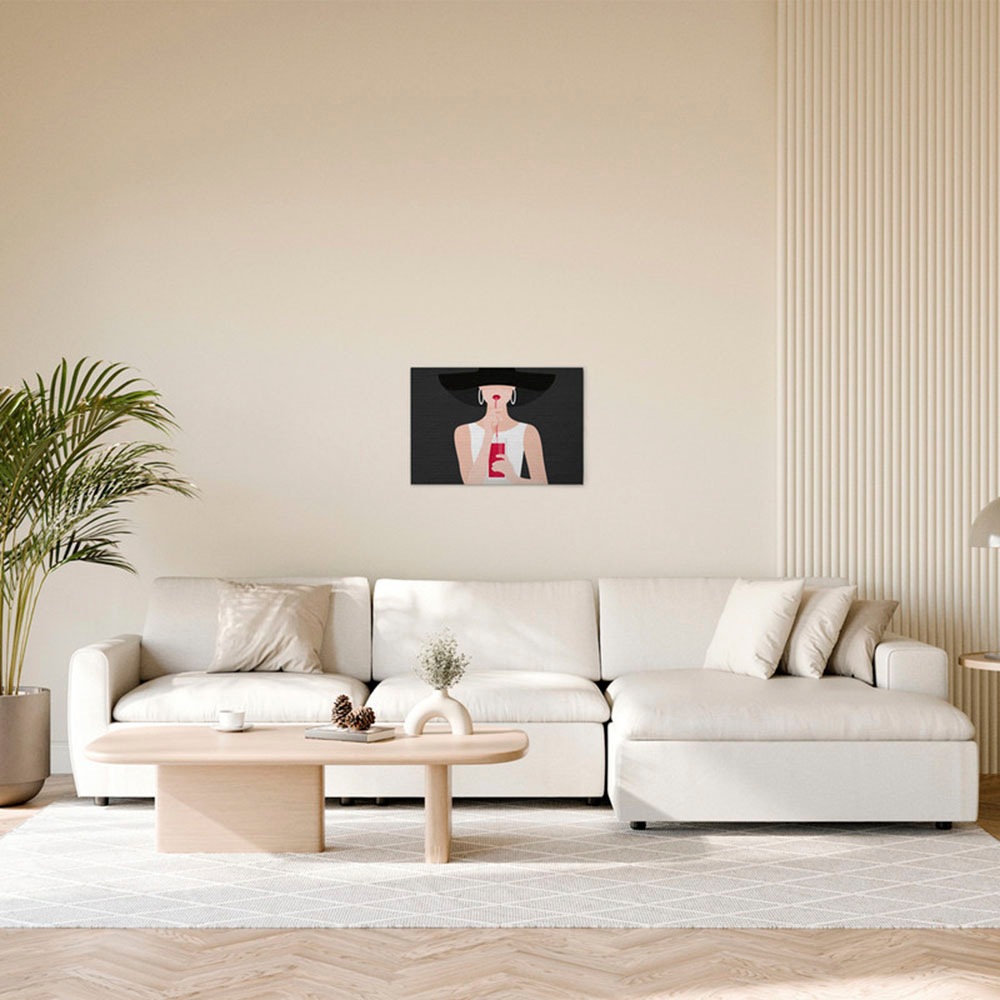 A.S. Création Leinwandbild »Audrey 2 - Wandbild Grau Beige Weiß Keilrahmen günstig online kaufen