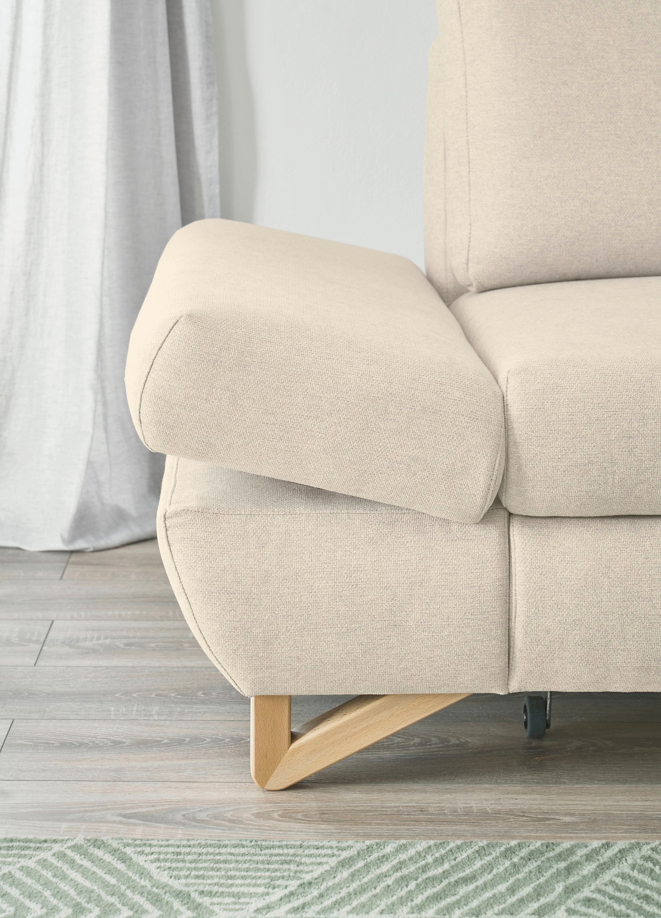INOSIGN Ecksofa »City/Giron, L-Form,«, verstellbare Armlehnen mit Rasterfunktion