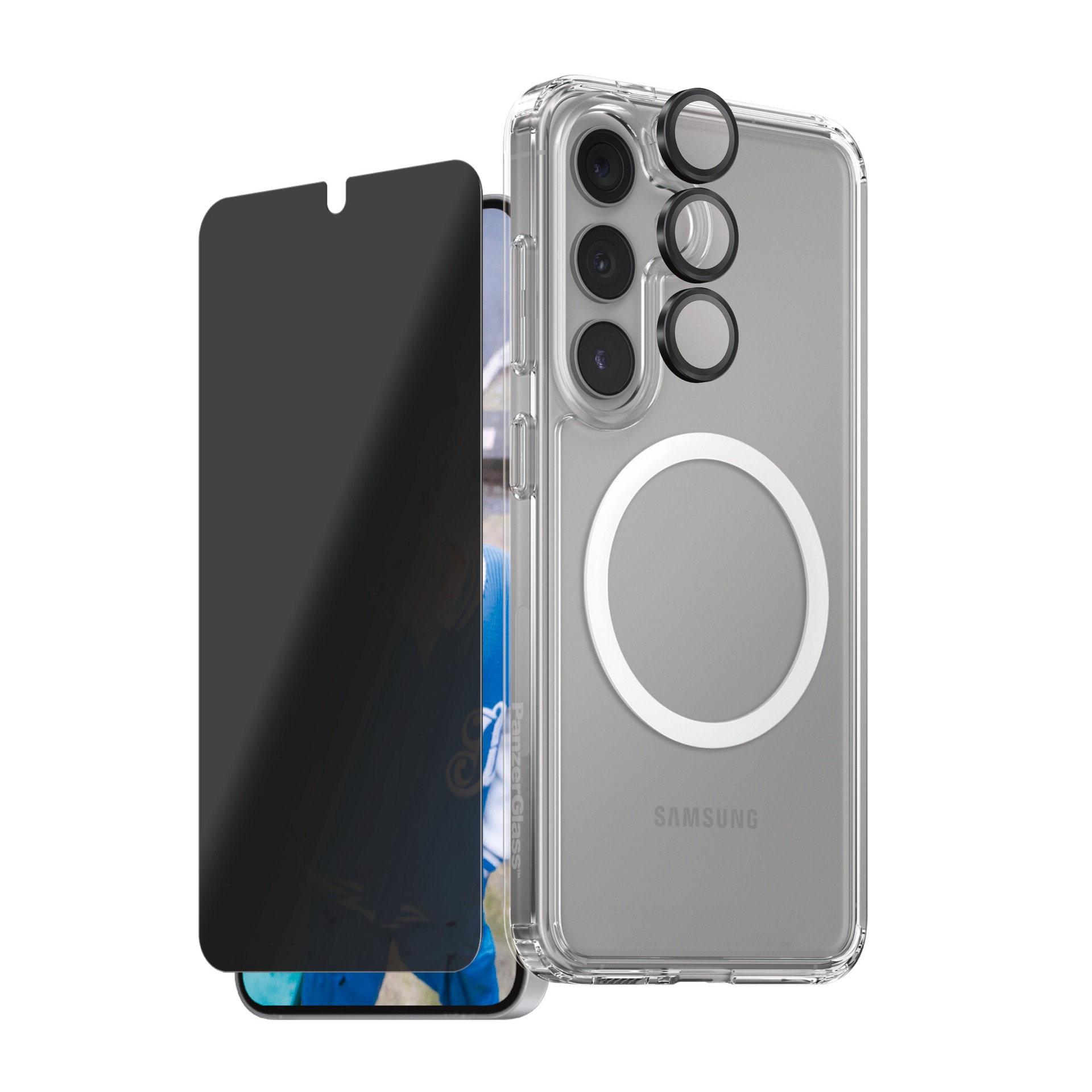 CARE by PanzerGlass Displayschutzglas »3-in-1 Privacy Protection Set« für S günstig online kaufen